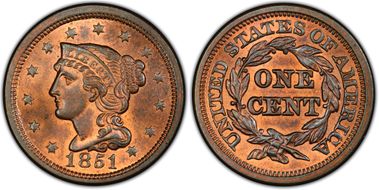 MS65RB PCGS grade