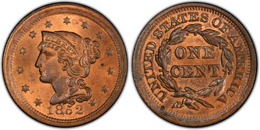 MS64RB PCGS grade