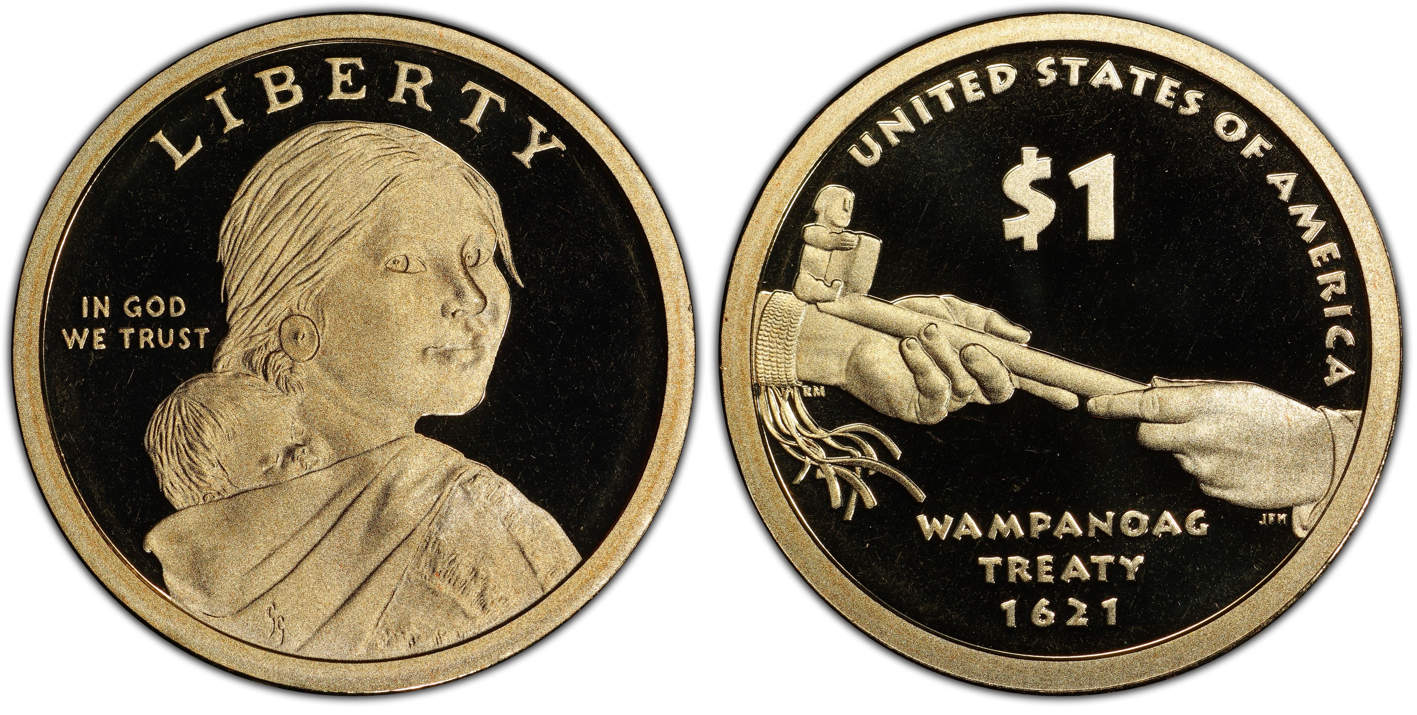 US One Dollar Coin 2011-S   Deep Cameo GEM Proof Sacagawea