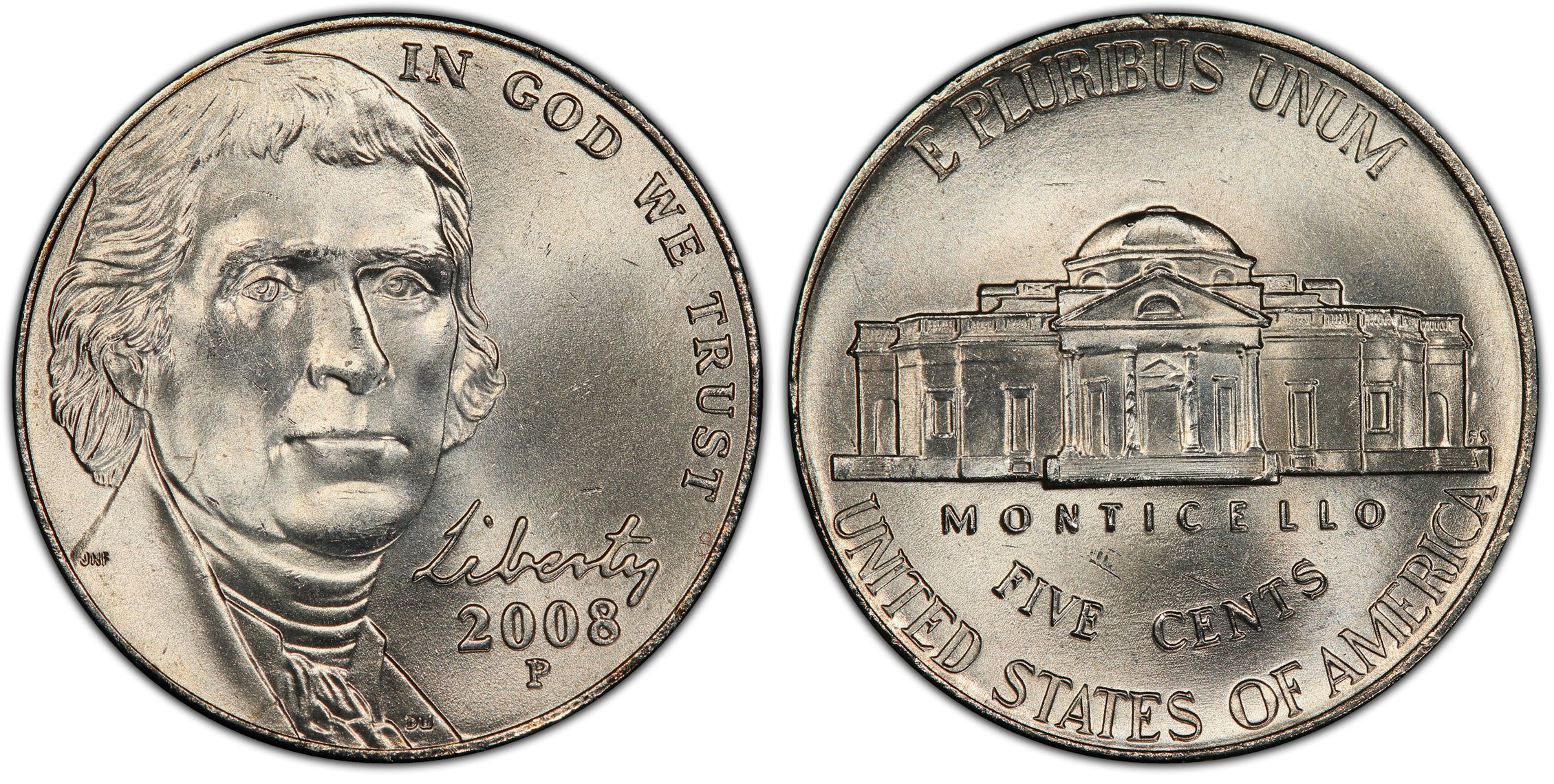 2008-P 5C, FS (Regular Strike) Jefferson Nickel - PCGS CoinFacts