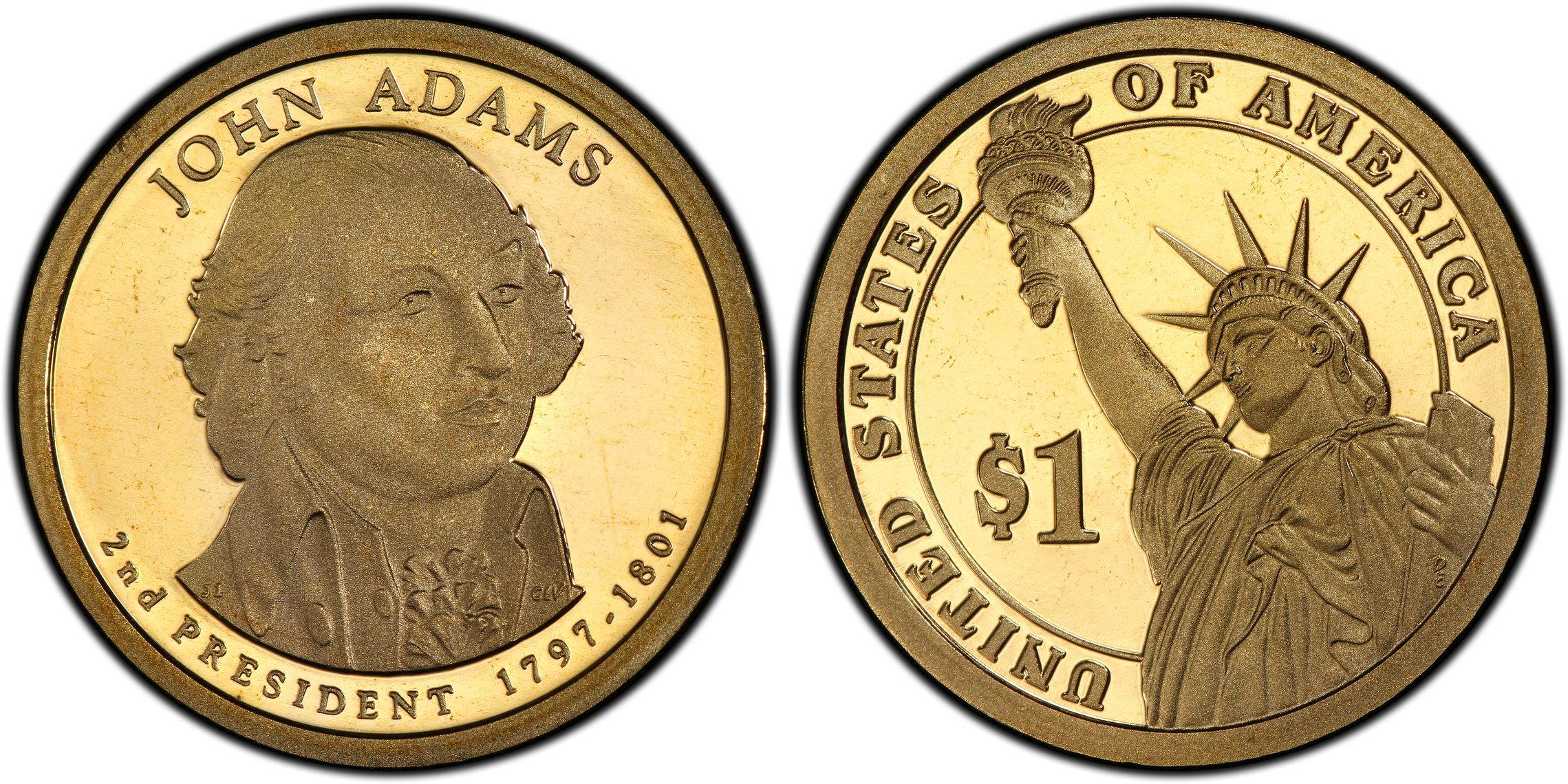 2007-S $1 John Adams, DCAM (Proof) Presidential Dollars - PCGS CoinFacts