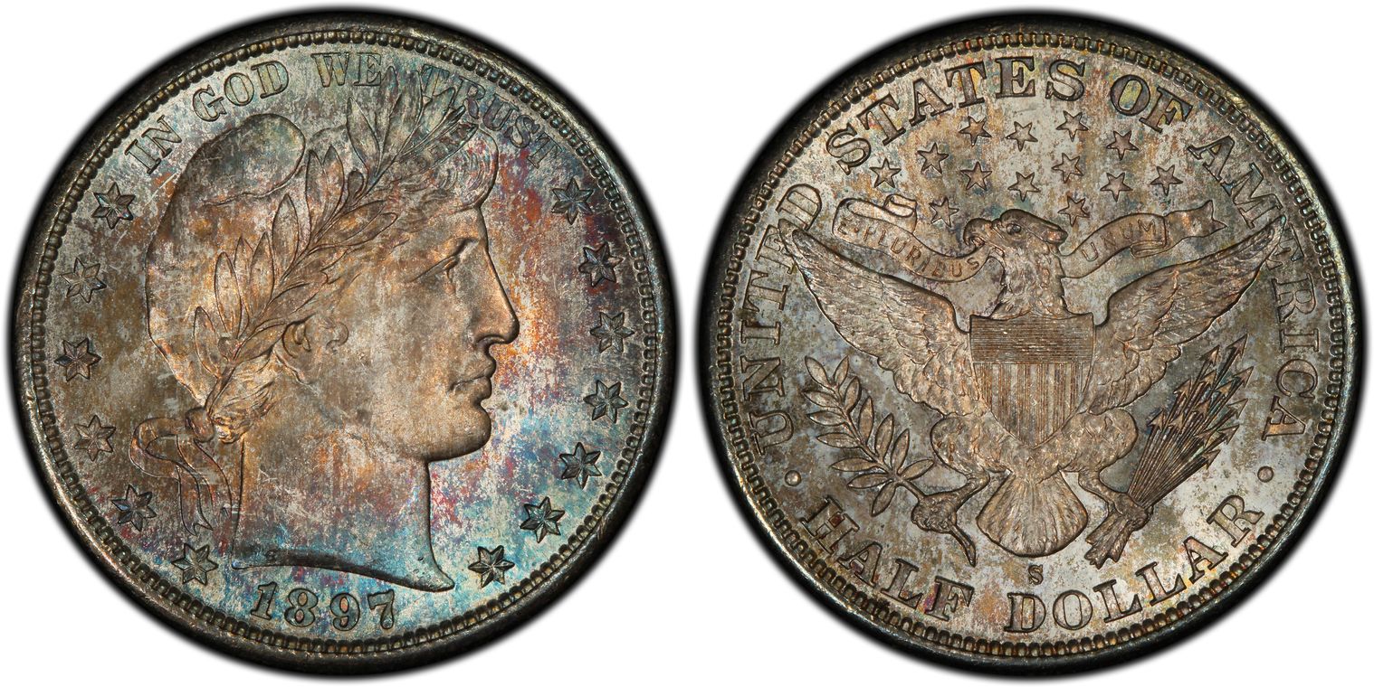 1897-S 50C (Regular Strike) Barber Half Dollar - PCGS CoinFacts