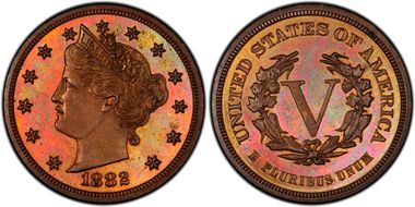  PCGS #72096 (PR, Red and Brown)     64 