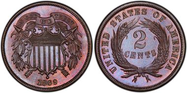 PCGS #3639 (PR, Brown)     66