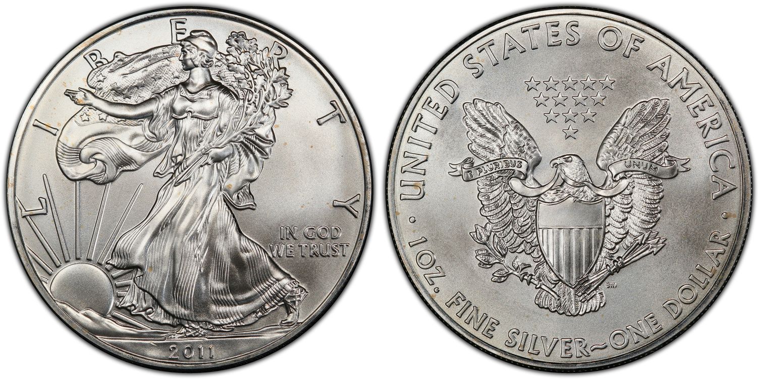 2011 $1 Silver Eagle 25th Anniversary (Regular Strike) Silver Eagles