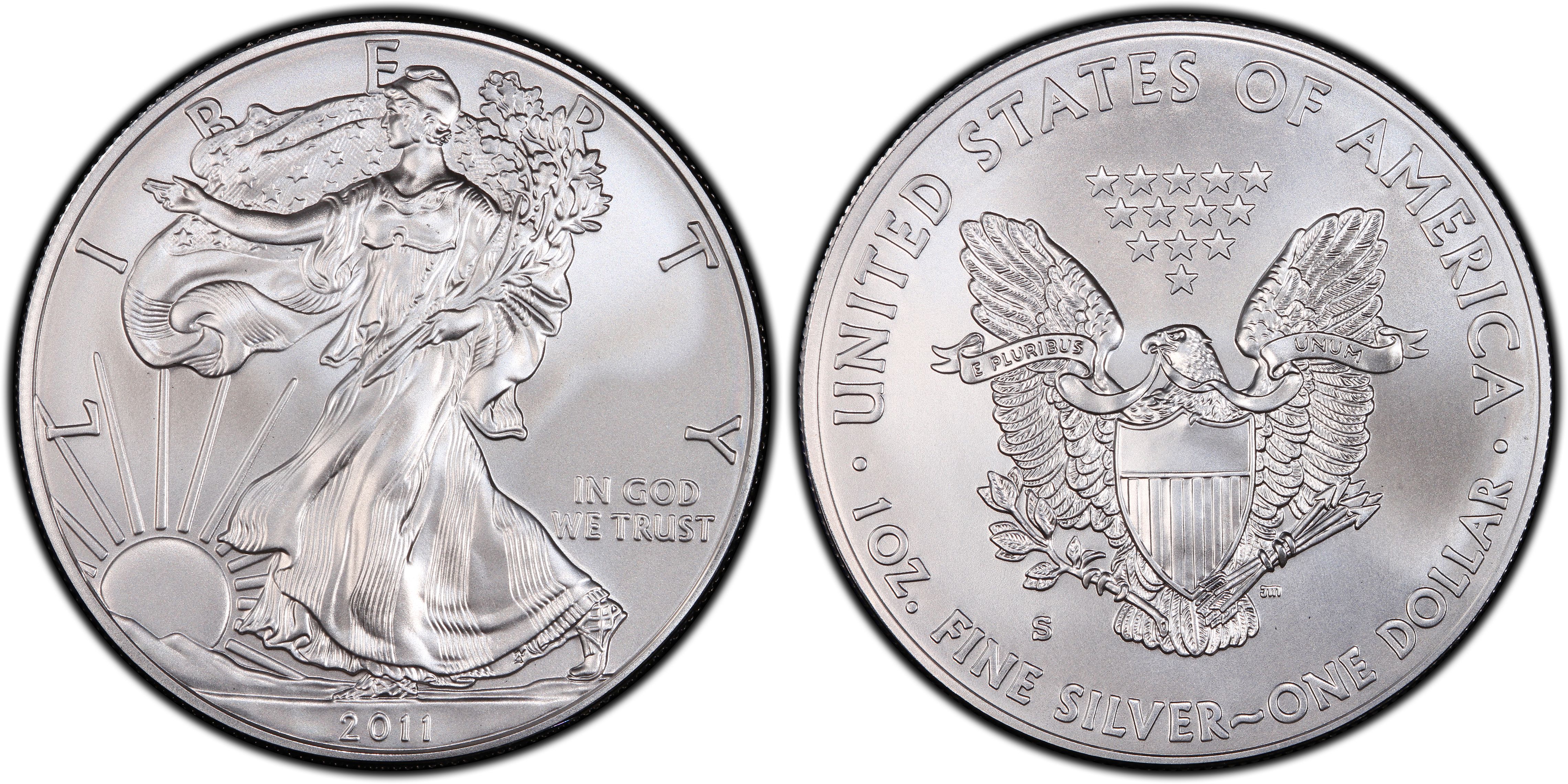 2011-S $1 Silver Eagle 25th Anniversary Set First Strike (Regular