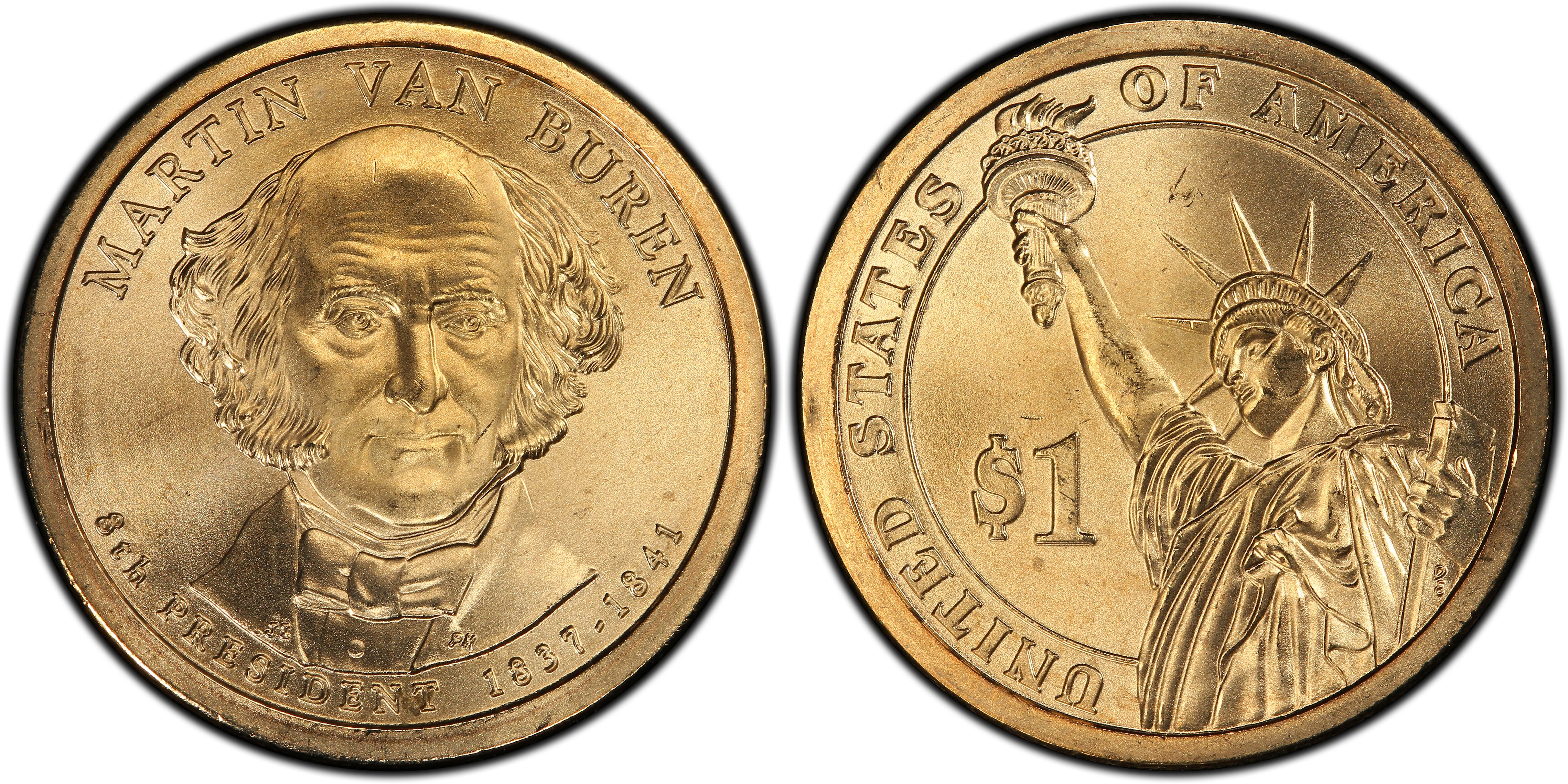 2008 P&D Martin Van Buren Presidential One Dollar Coin President U.S Mint Money 