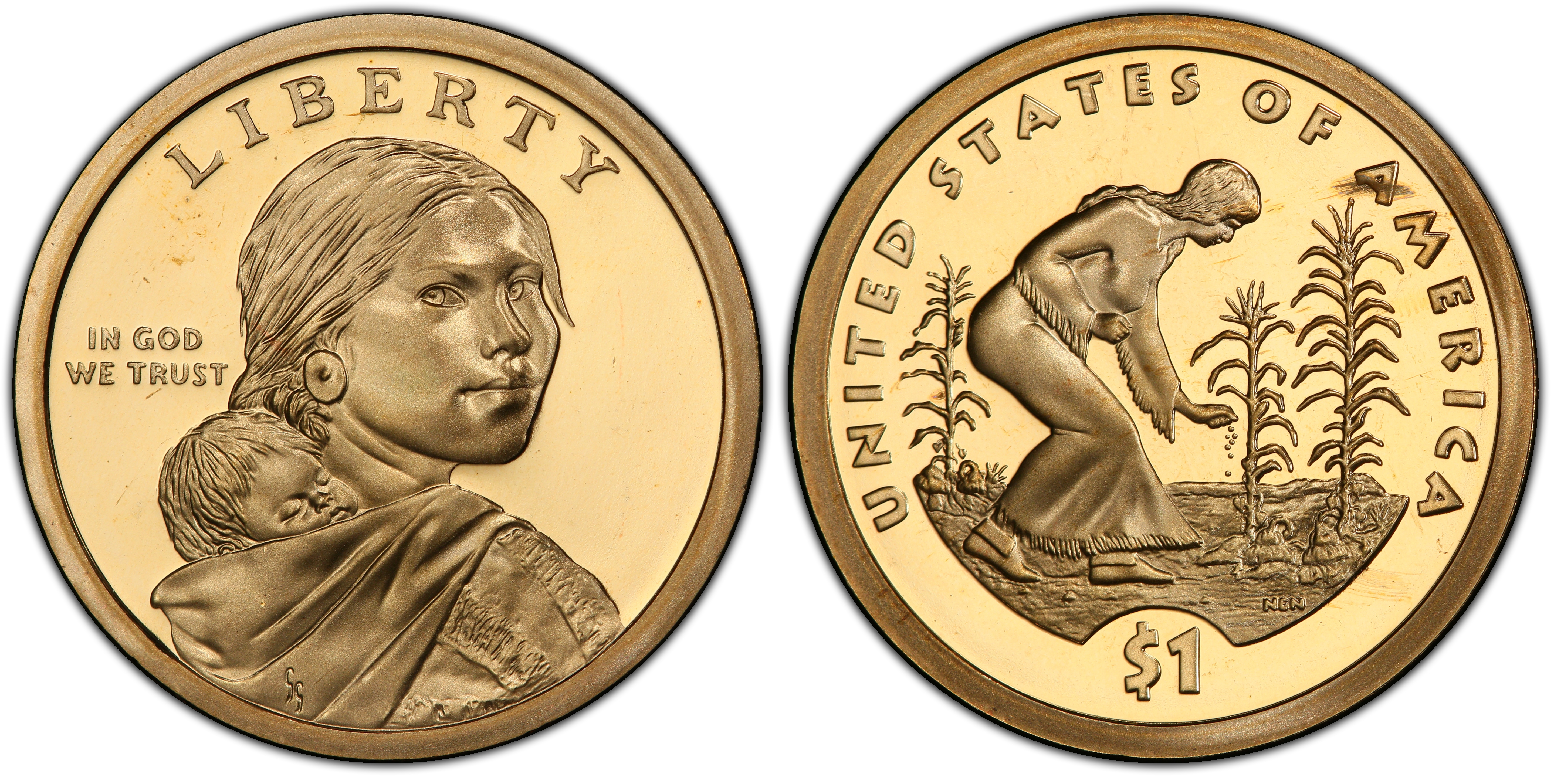 2010 S Native American Sacagawea Dollar Gem Deep Cameo PROOF Free Shipping