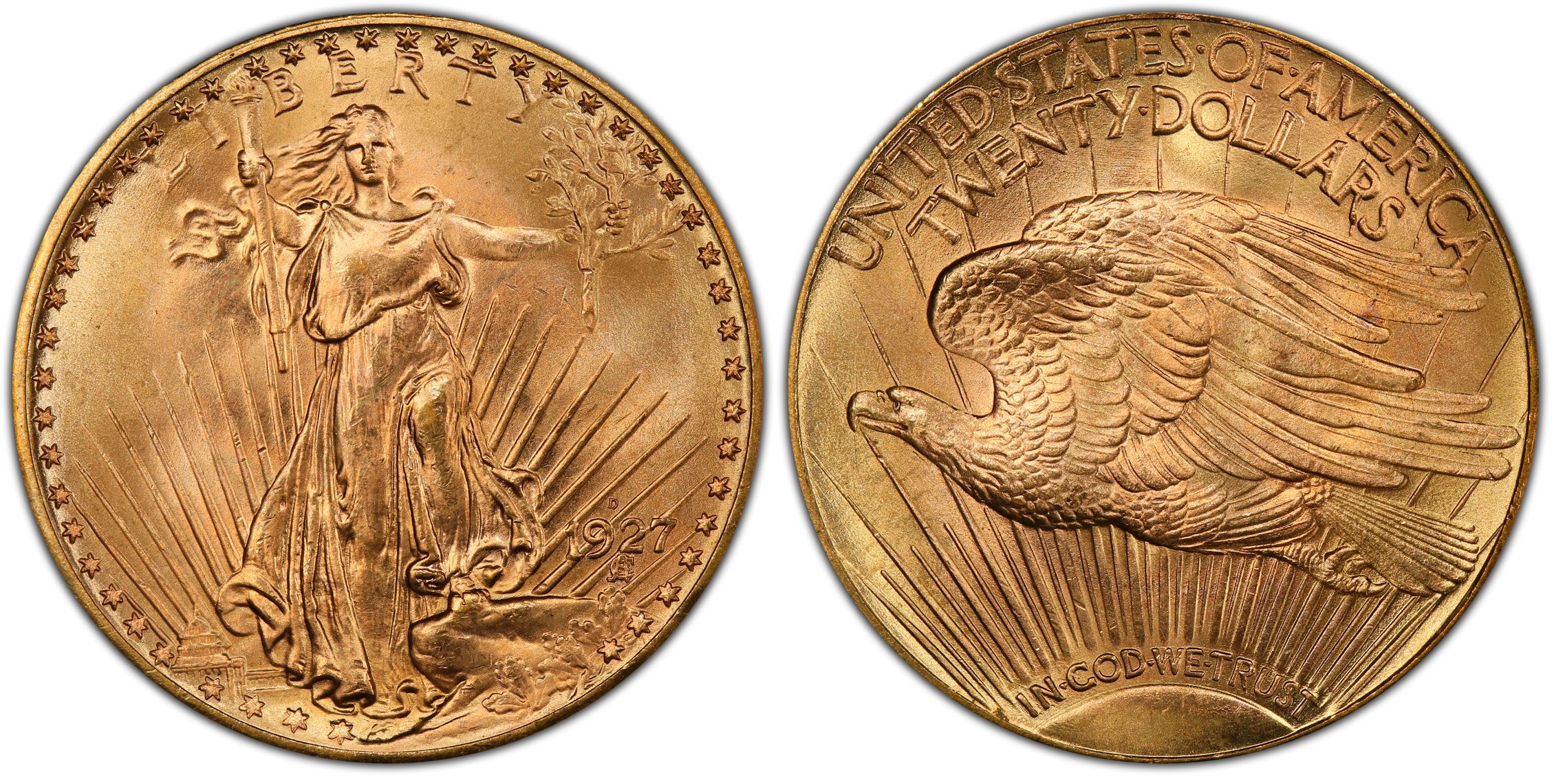 1927-D $20 (Regular Strike) St. Gaudens $20 - PCGS CoinFacts