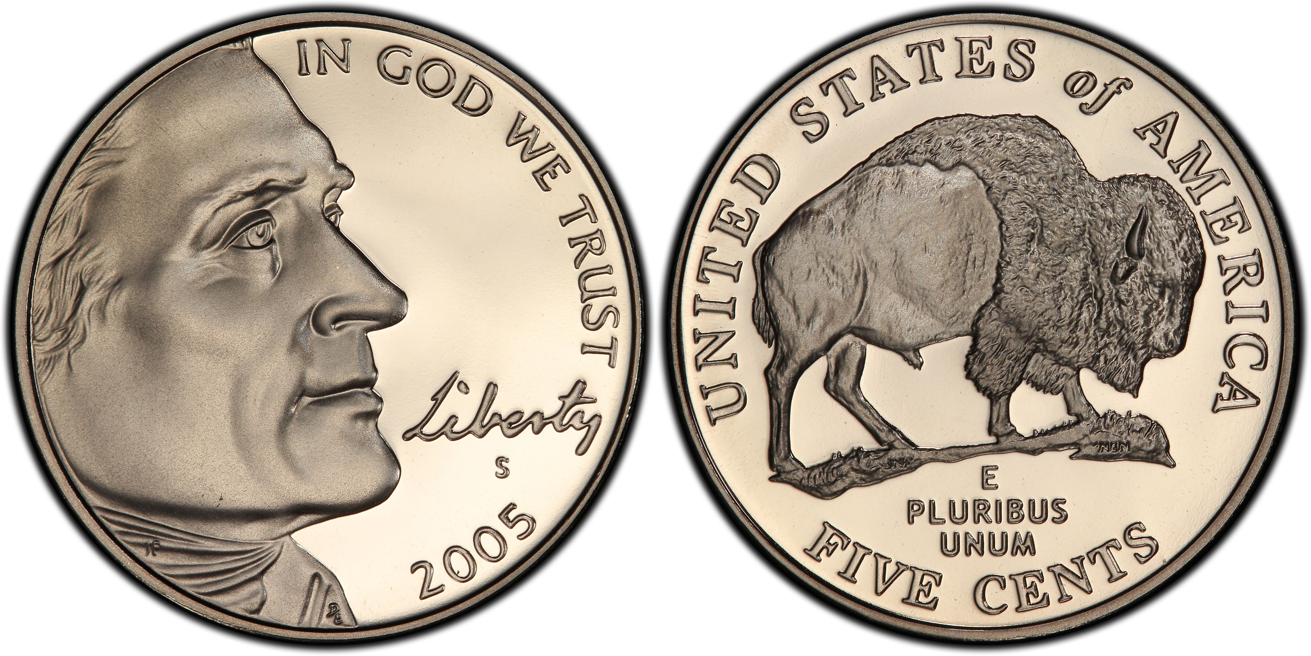 Proof Set 2005 S Jefferson Nickel Mint Proof ~ Bison ~ From Original U.S