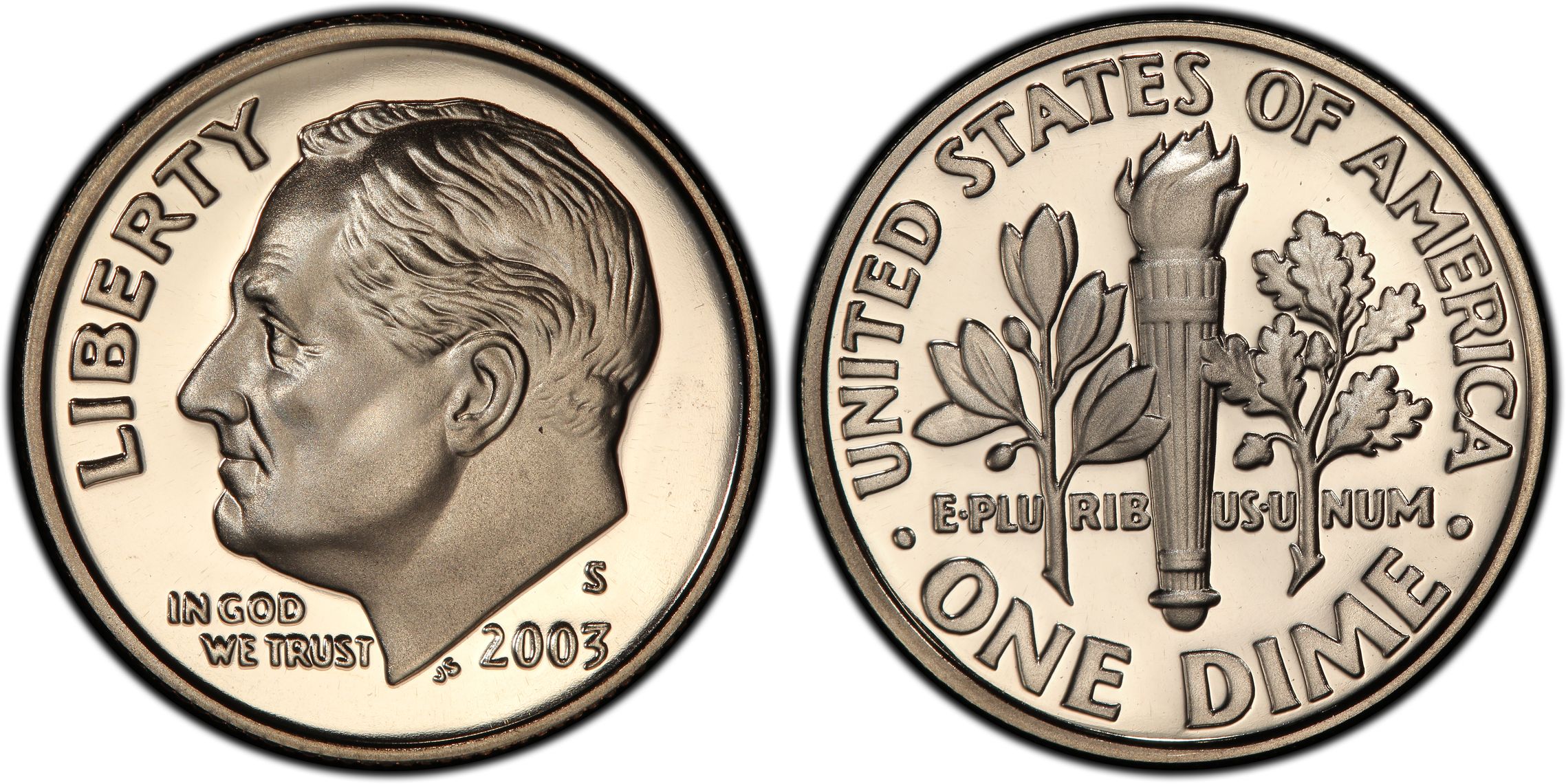 2003-S 10C, DCAM (Proof) Roosevelt Dime - PCGS CoinFacts