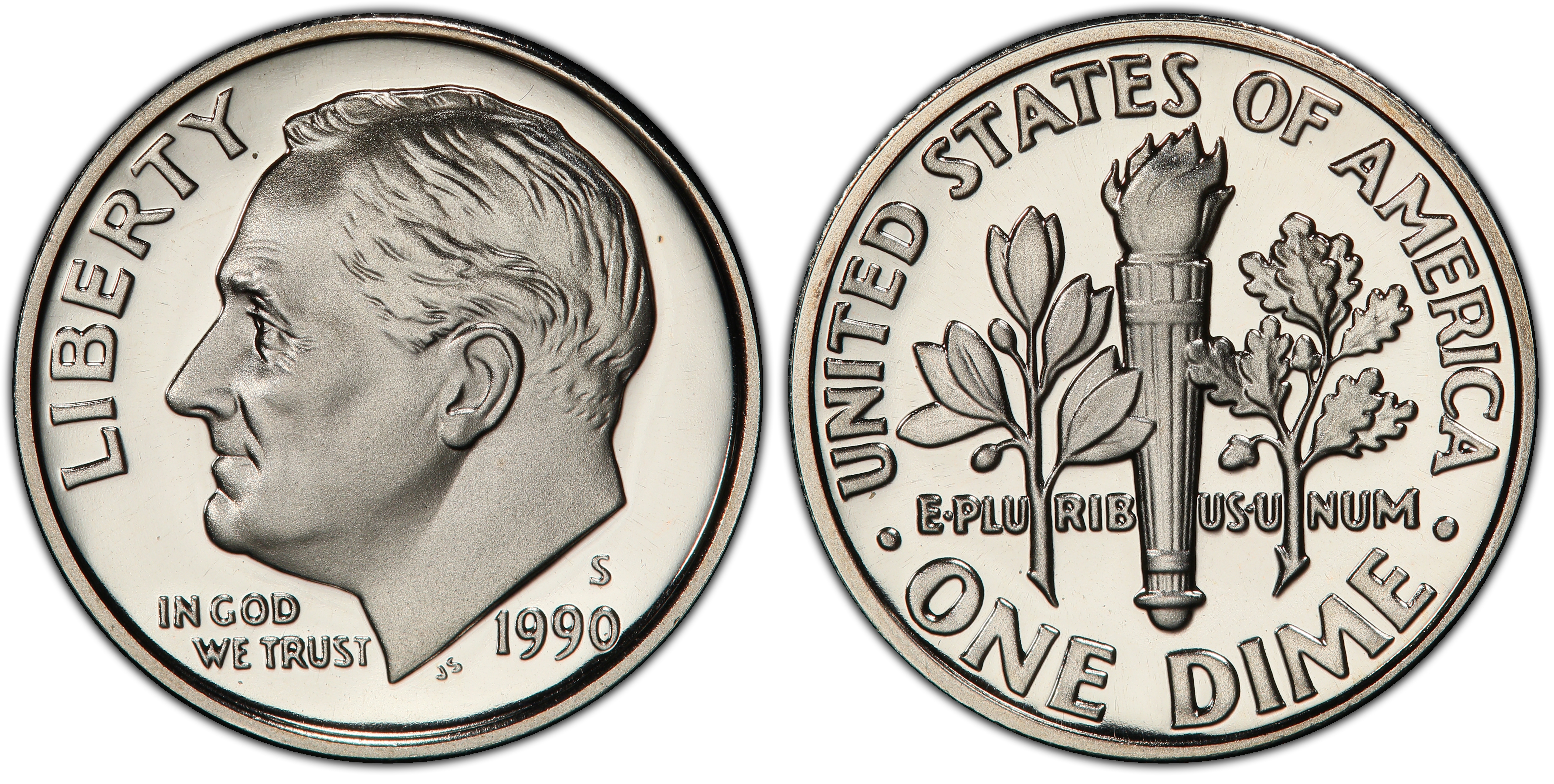 1990-S 10C, DCAM (Proof) Roosevelt Dime - PCGS CoinFacts