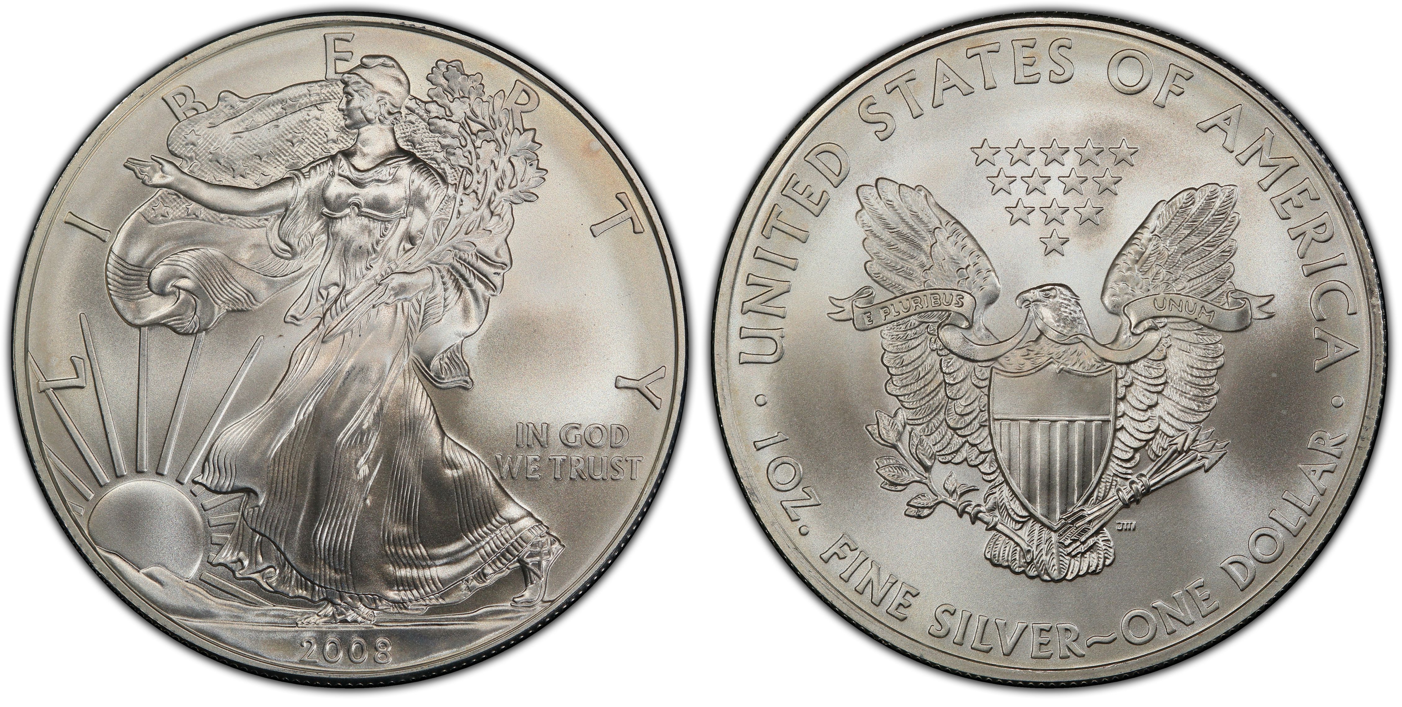 Details about   2008 BU American Silver Eagle Dollar Uncirculated ASE US Mint Bullion Coin 