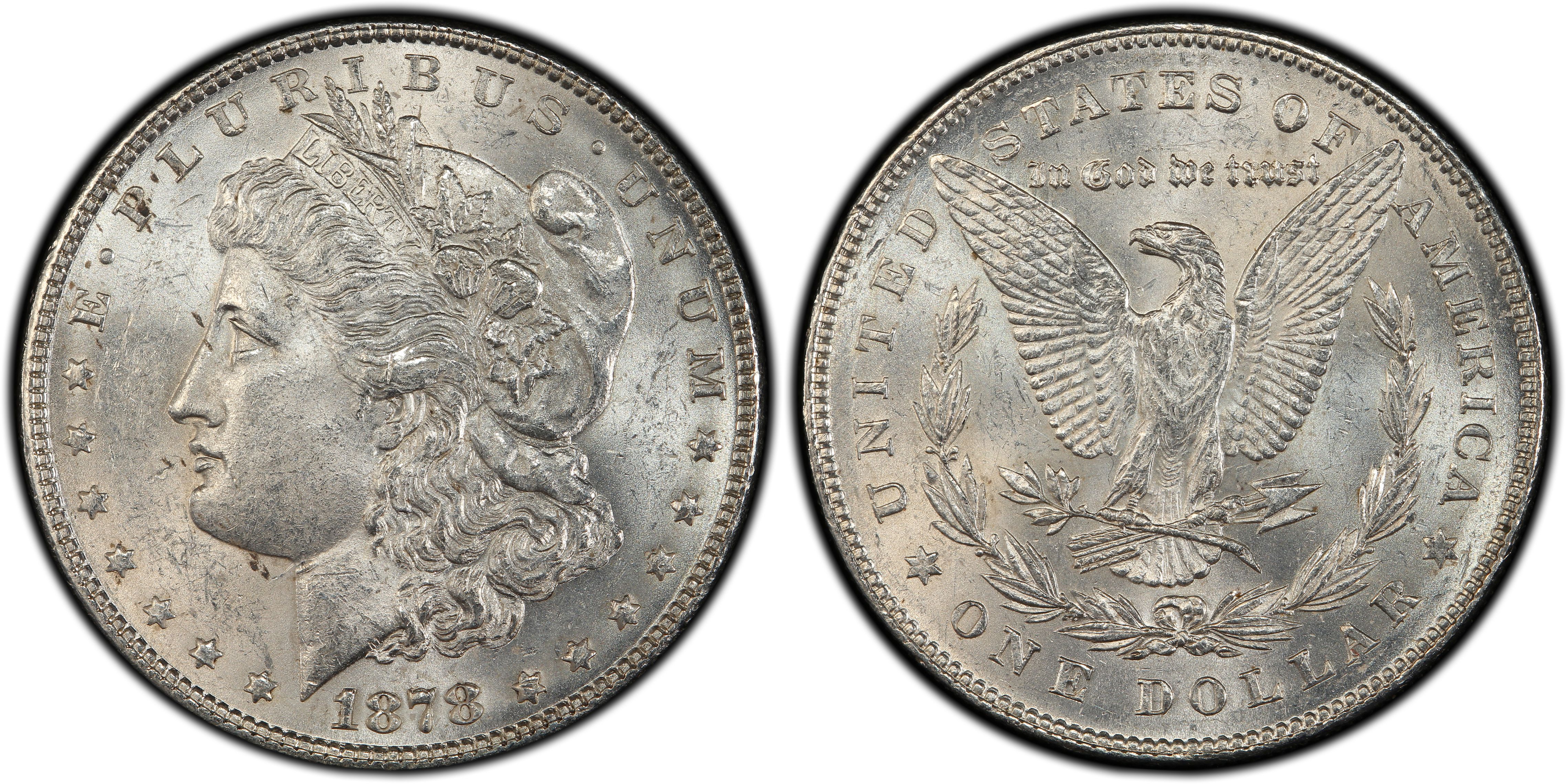 1878 7TF $1 R78 VAM 170 Double Date (Regular Strike) Morgan Dollar