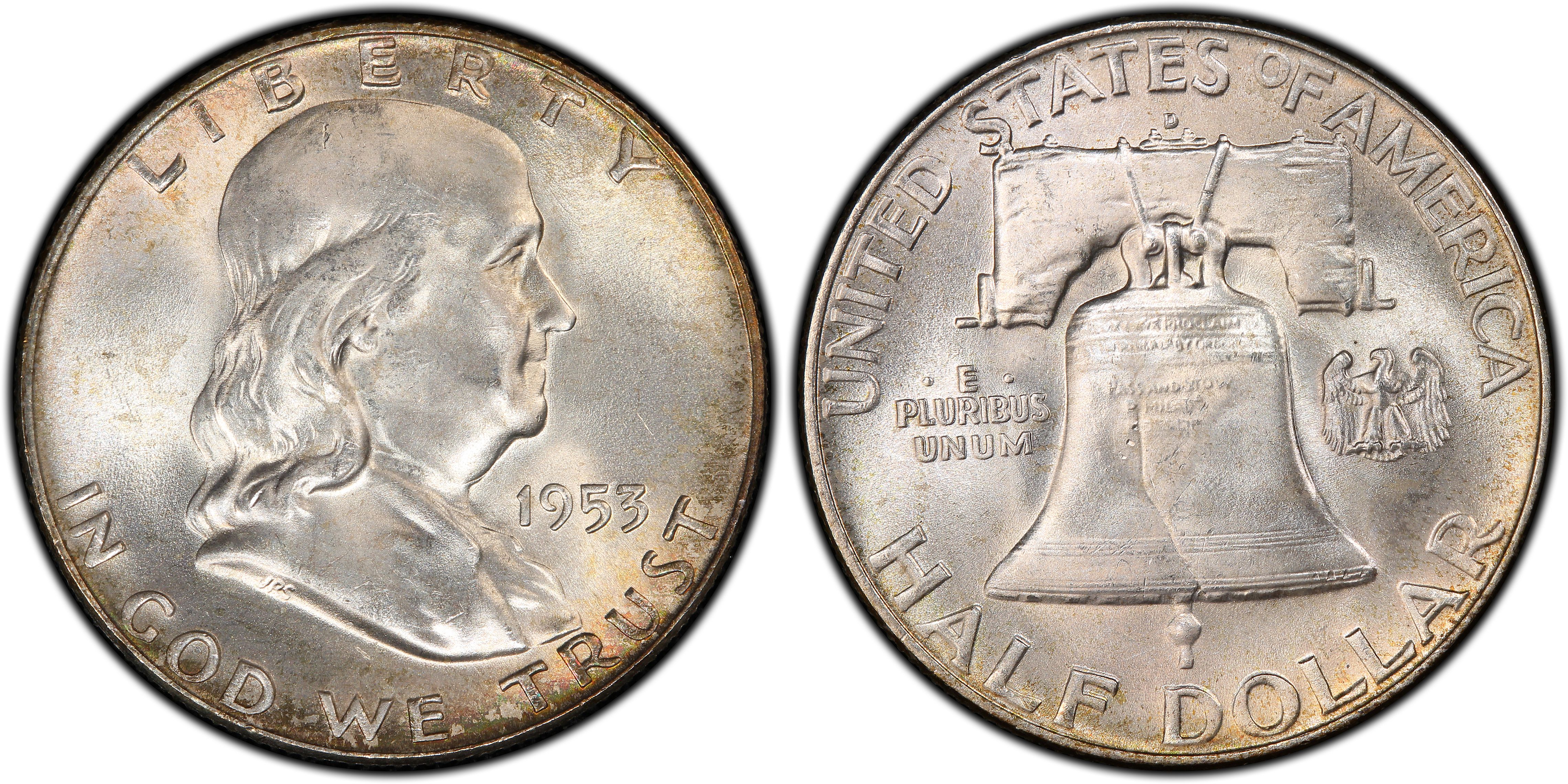 Images of Franklin Half Dollar 1953-D 50C - PCGS CoinFacts