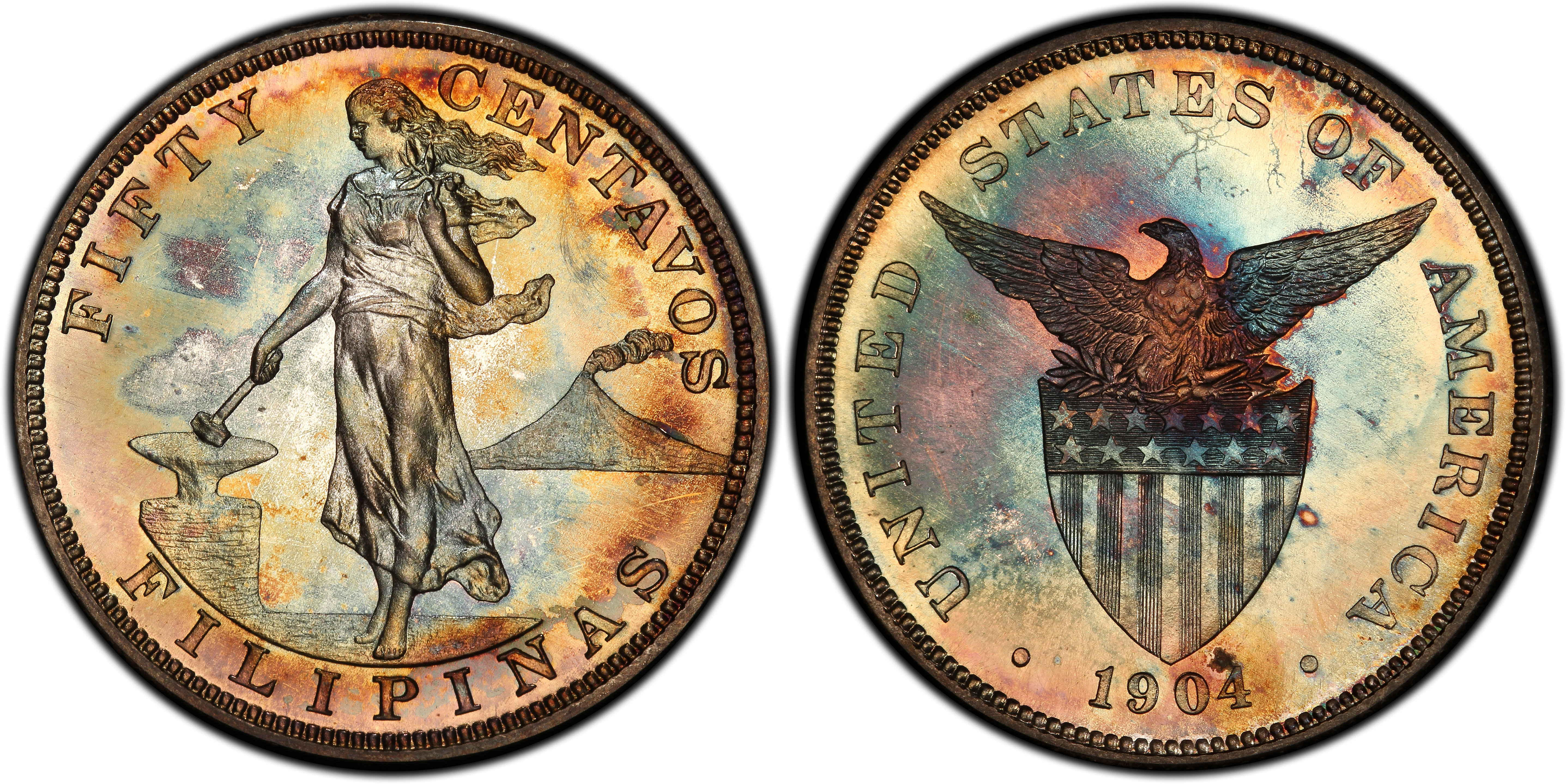 1904 50C (Proof) U.S. Philippines - PCGS CoinFacts