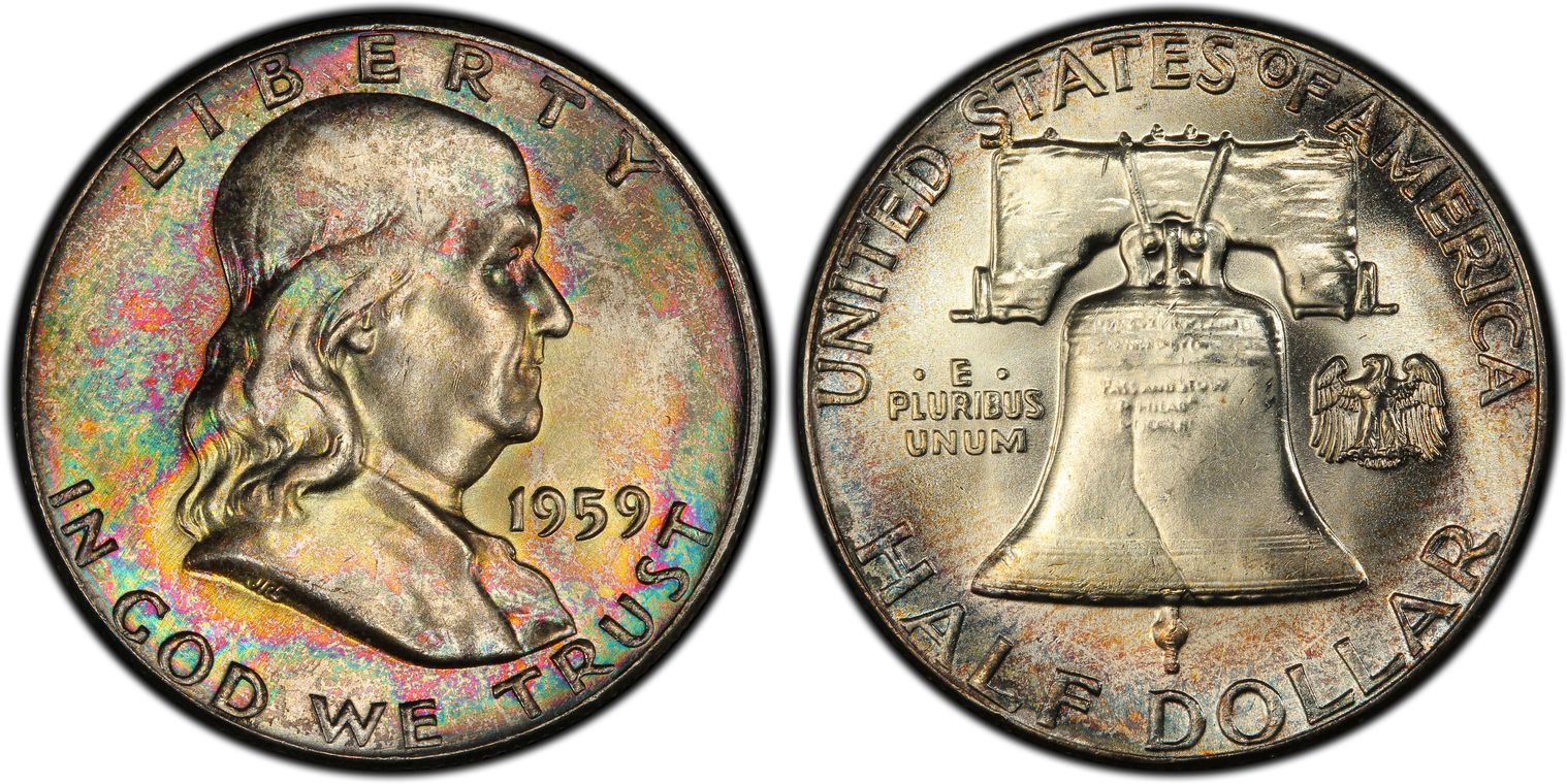 1959 50C (Regular Strike) Franklin Half Dollar - PCGS CoinFacts