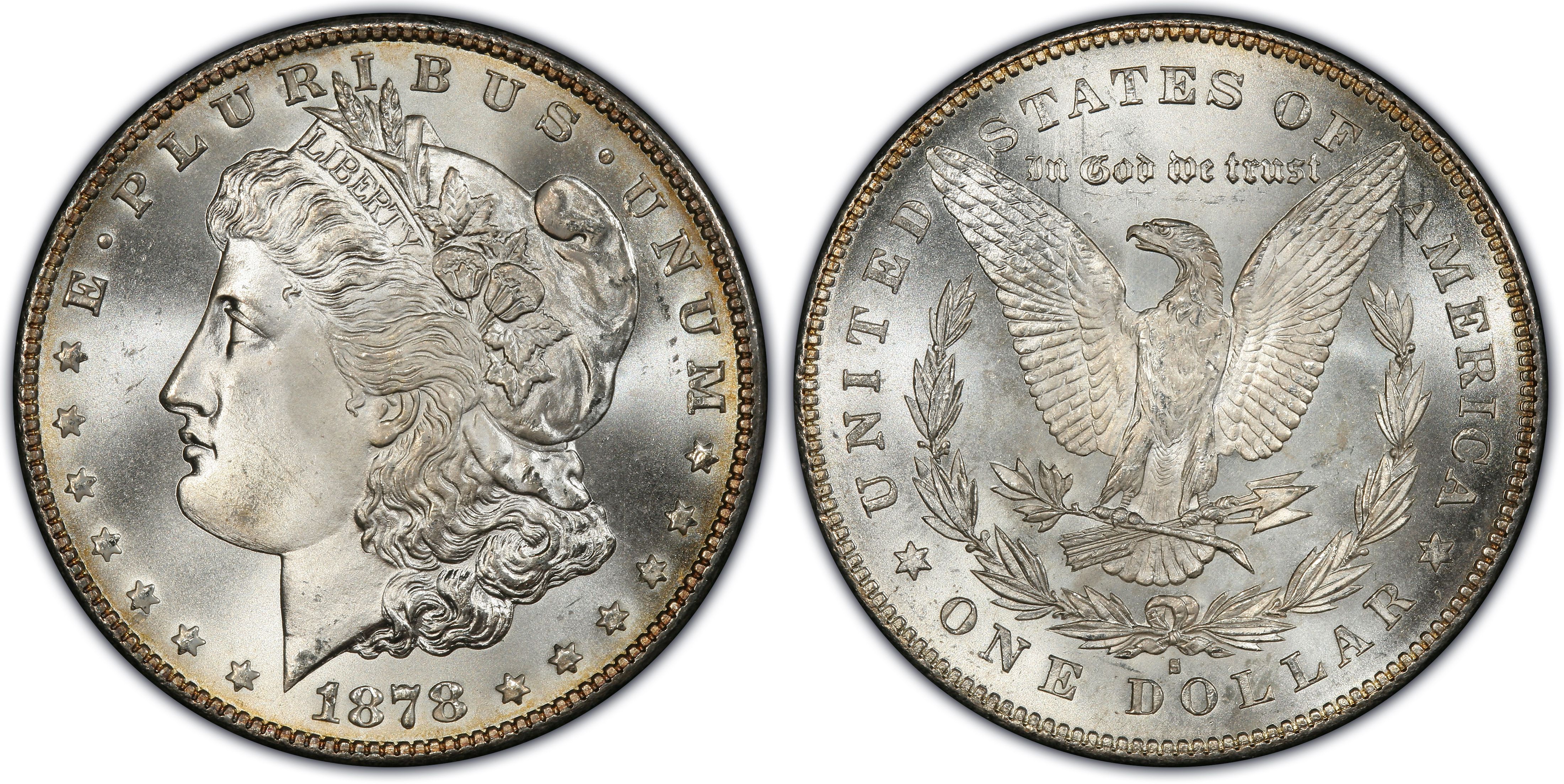 1878-S $1 Morgan Silver Dollar - PCGS MS64