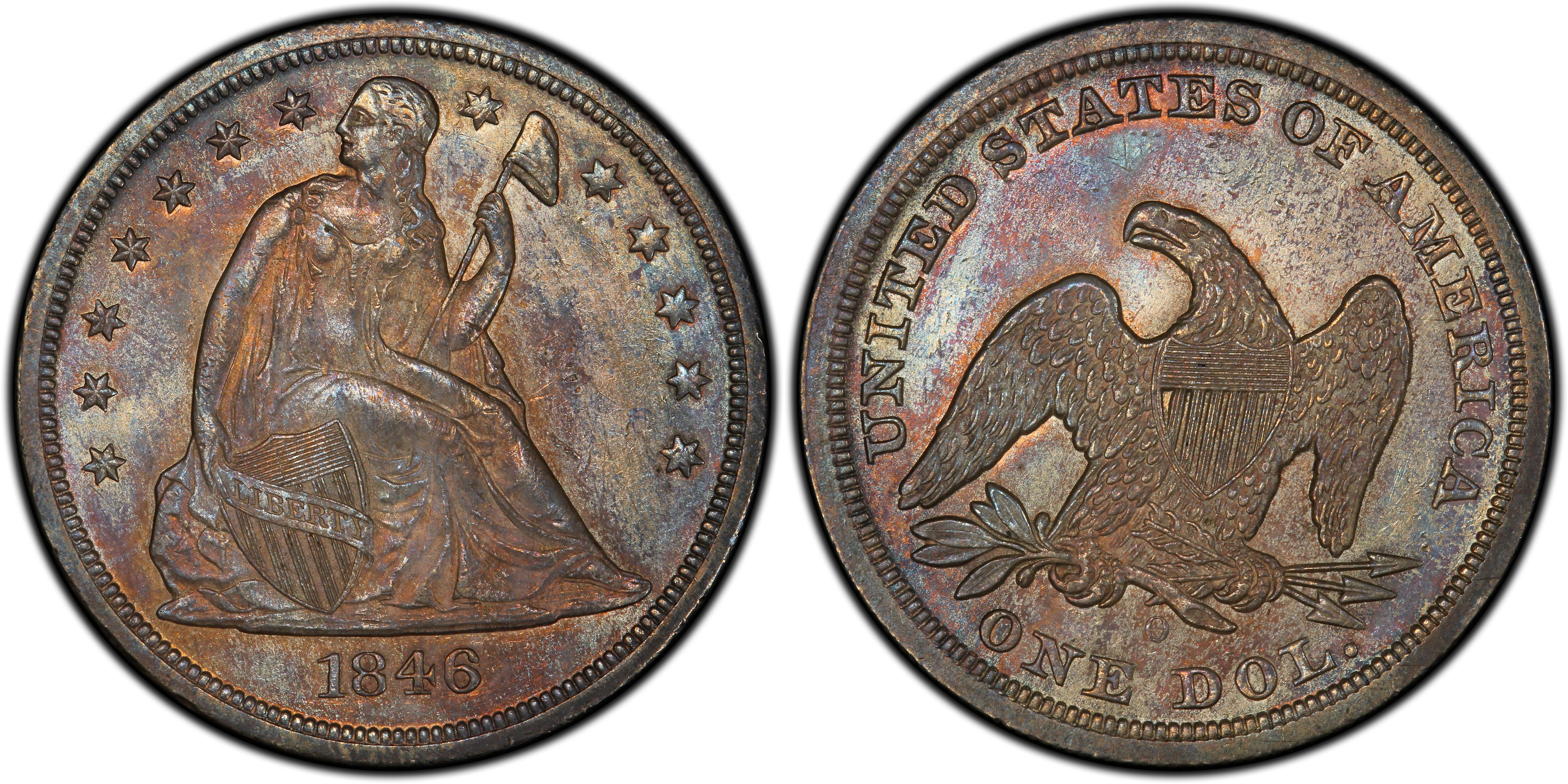 1846-O $1 (Regular Strike) Liberty Seated Dollar - PCGS CoinFacts