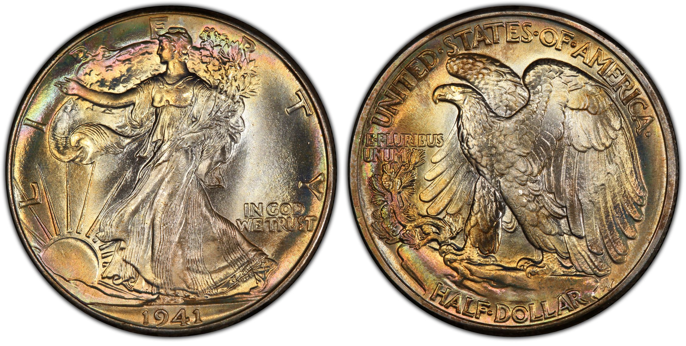 1941 50C (Regular Strike) Walking Liberty Half Dollar - PCGS CoinFacts