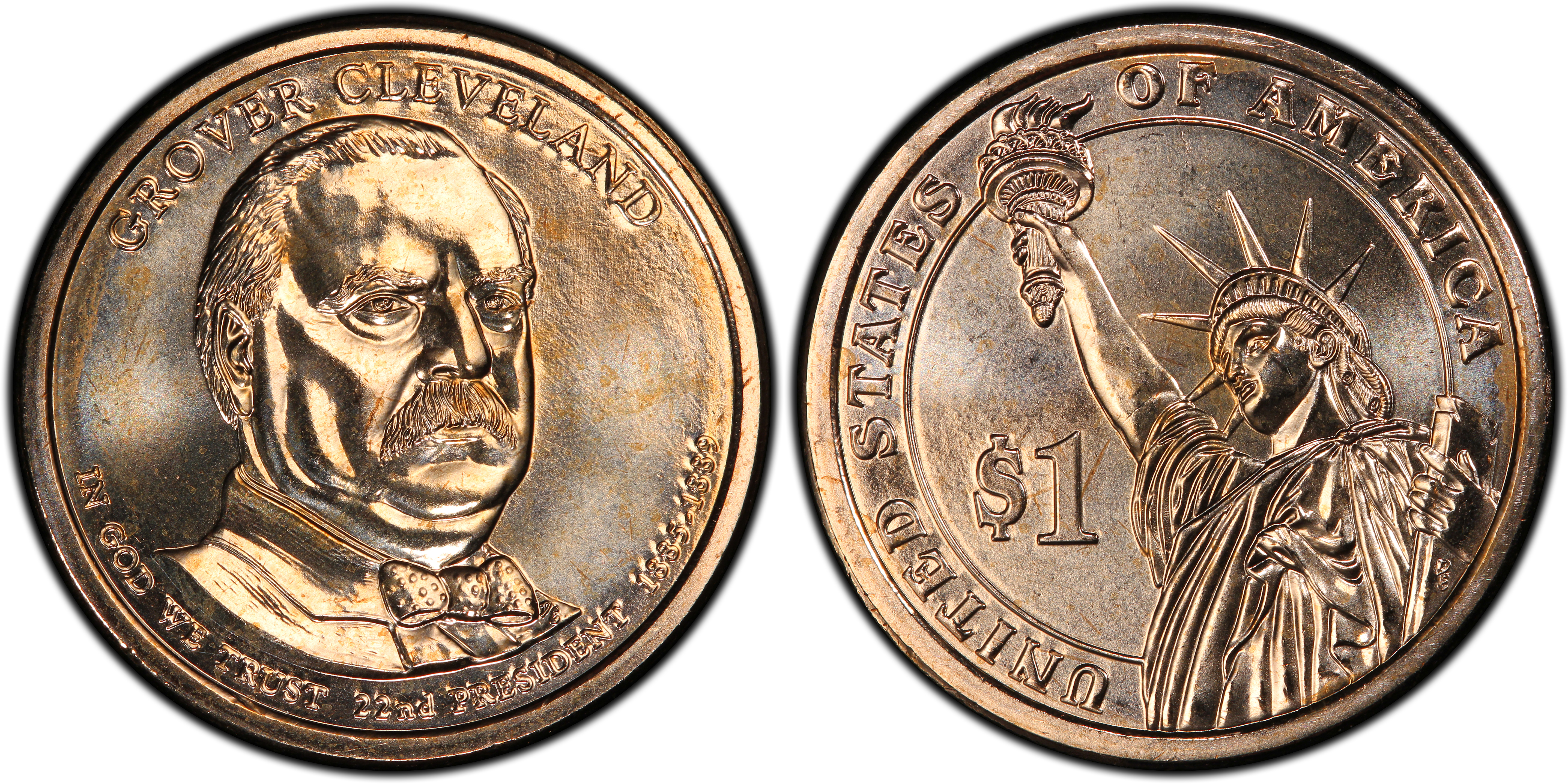 2012-D $1 Grover Cleveland 22nd Position B (Regular Strike ...