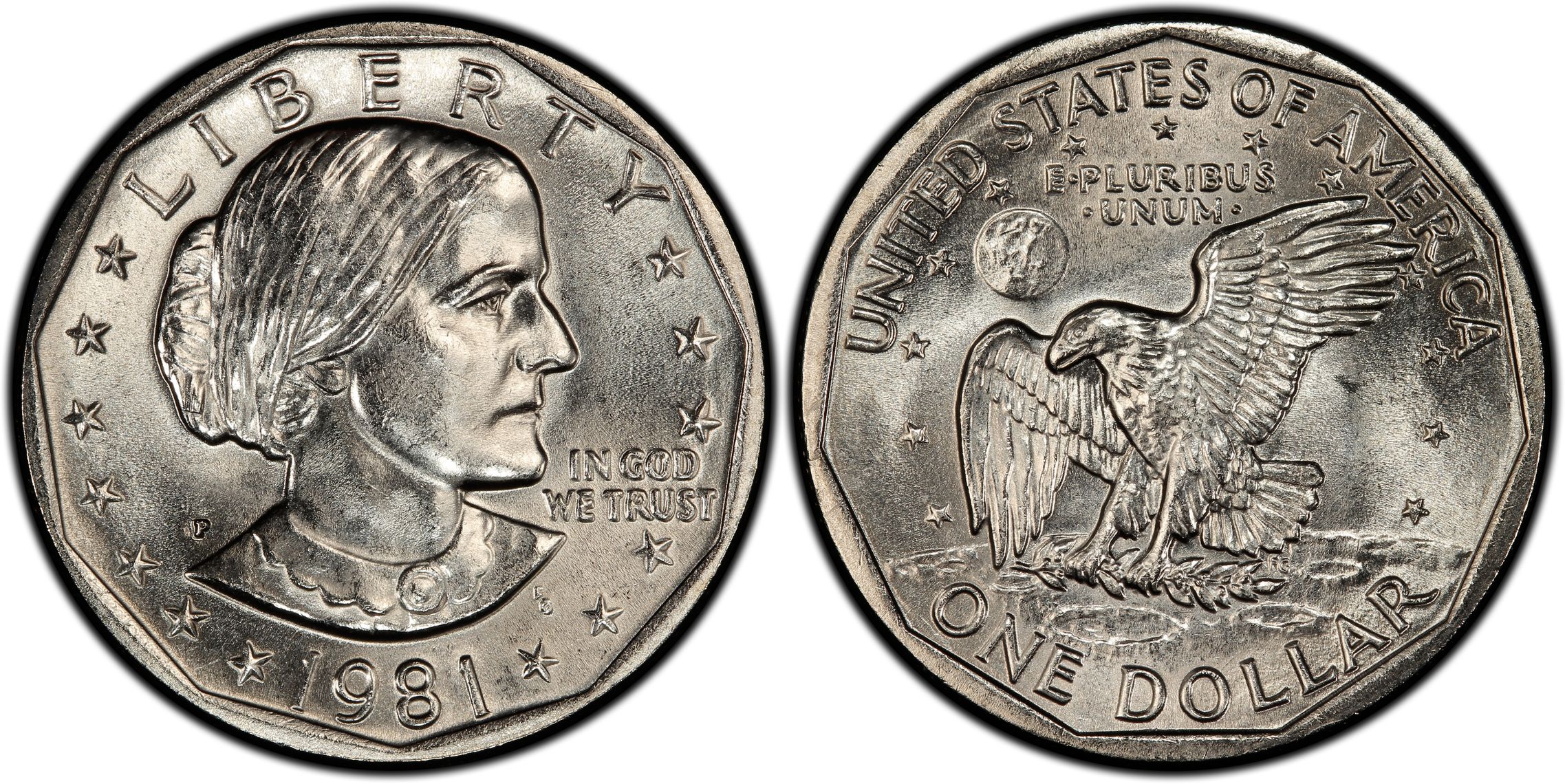 1981-P SBA$1 (Regular Strike) Susan B. Anthony Dollar - PCGS CoinFacts