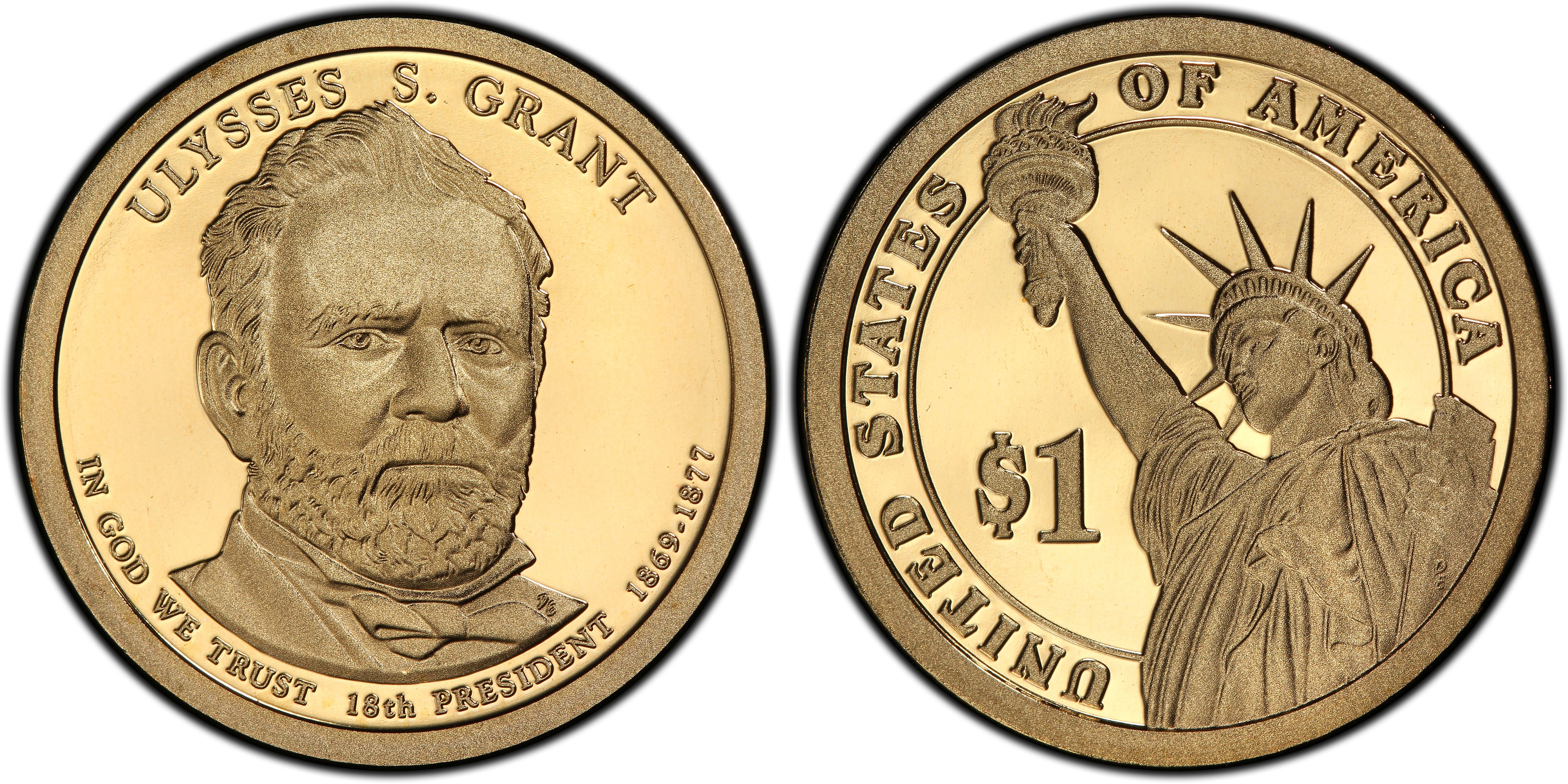 2011 P D  Ulysses S Grant Presidential Dollar NGC Brilliant Uncirculated 