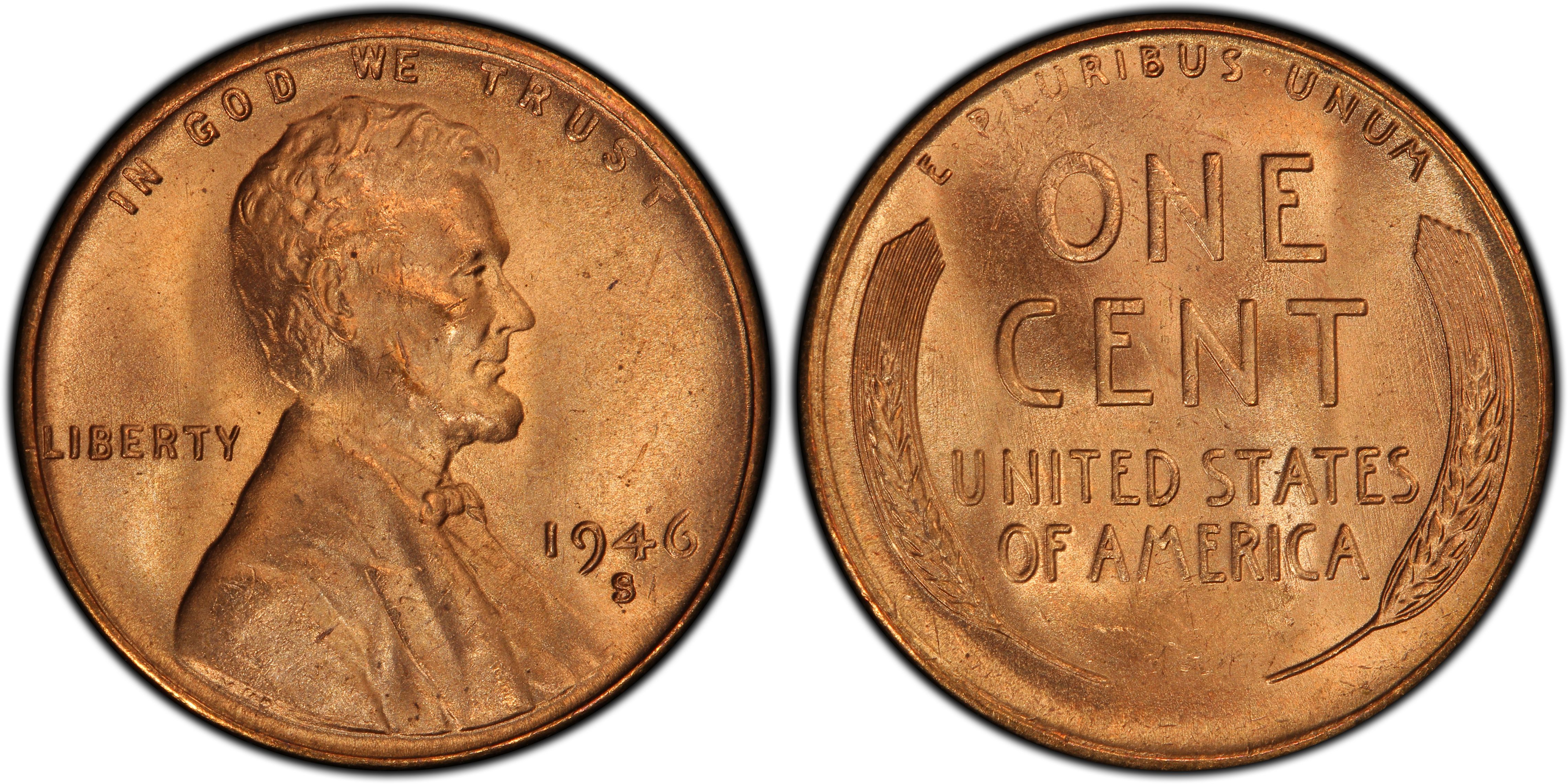 Choice to Gem BU Coin 1946 S Lincoln Cent 