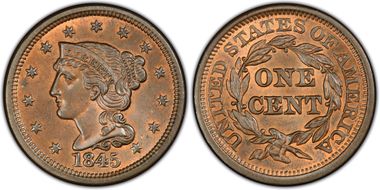 MS65+RB PCGS grade