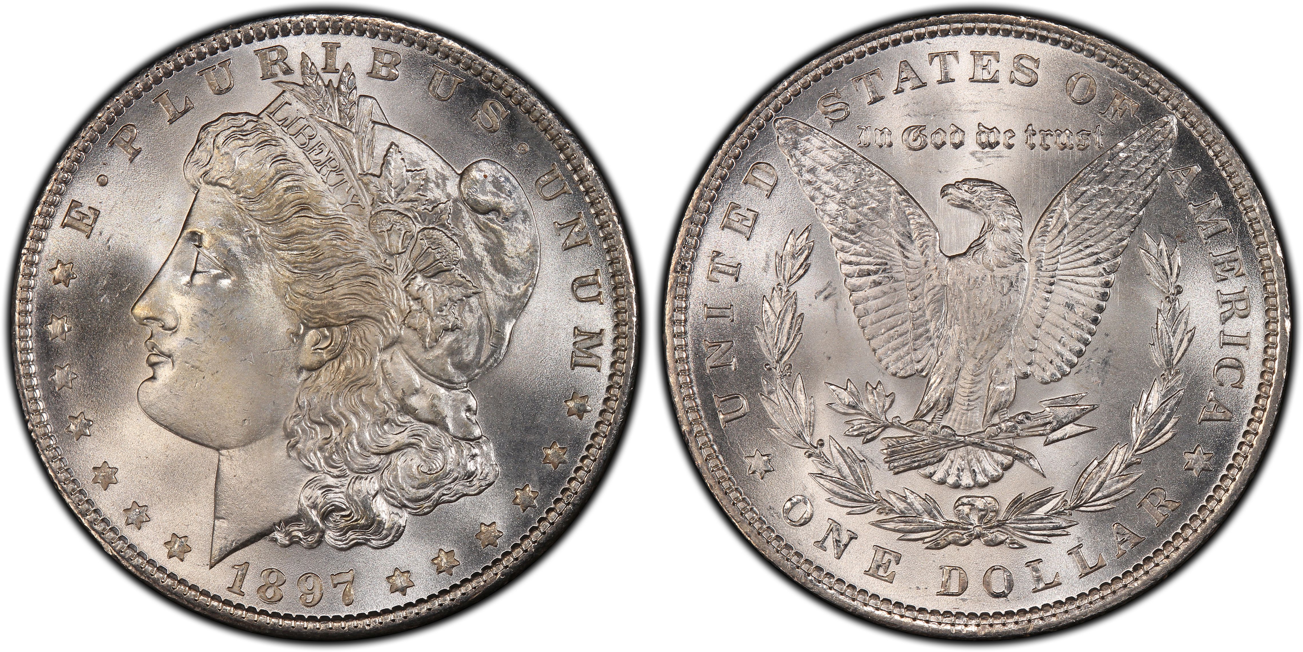 PCGS 1897  MS64 Morgan Dollars