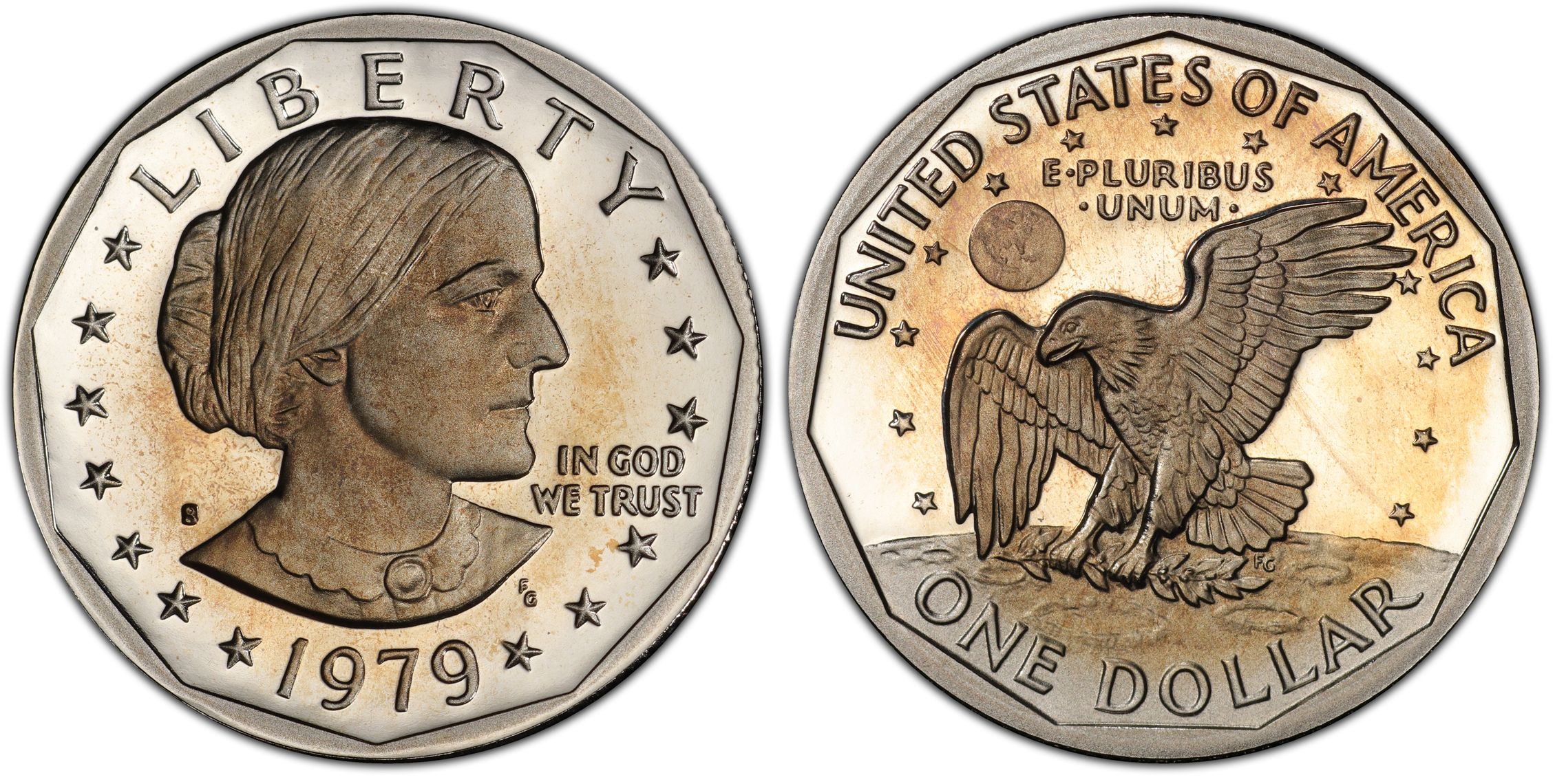 1979-S SBA$1 Type 1, DCAM (Proof) Susan B. Anthony Dollar - PCGS CoinFacts