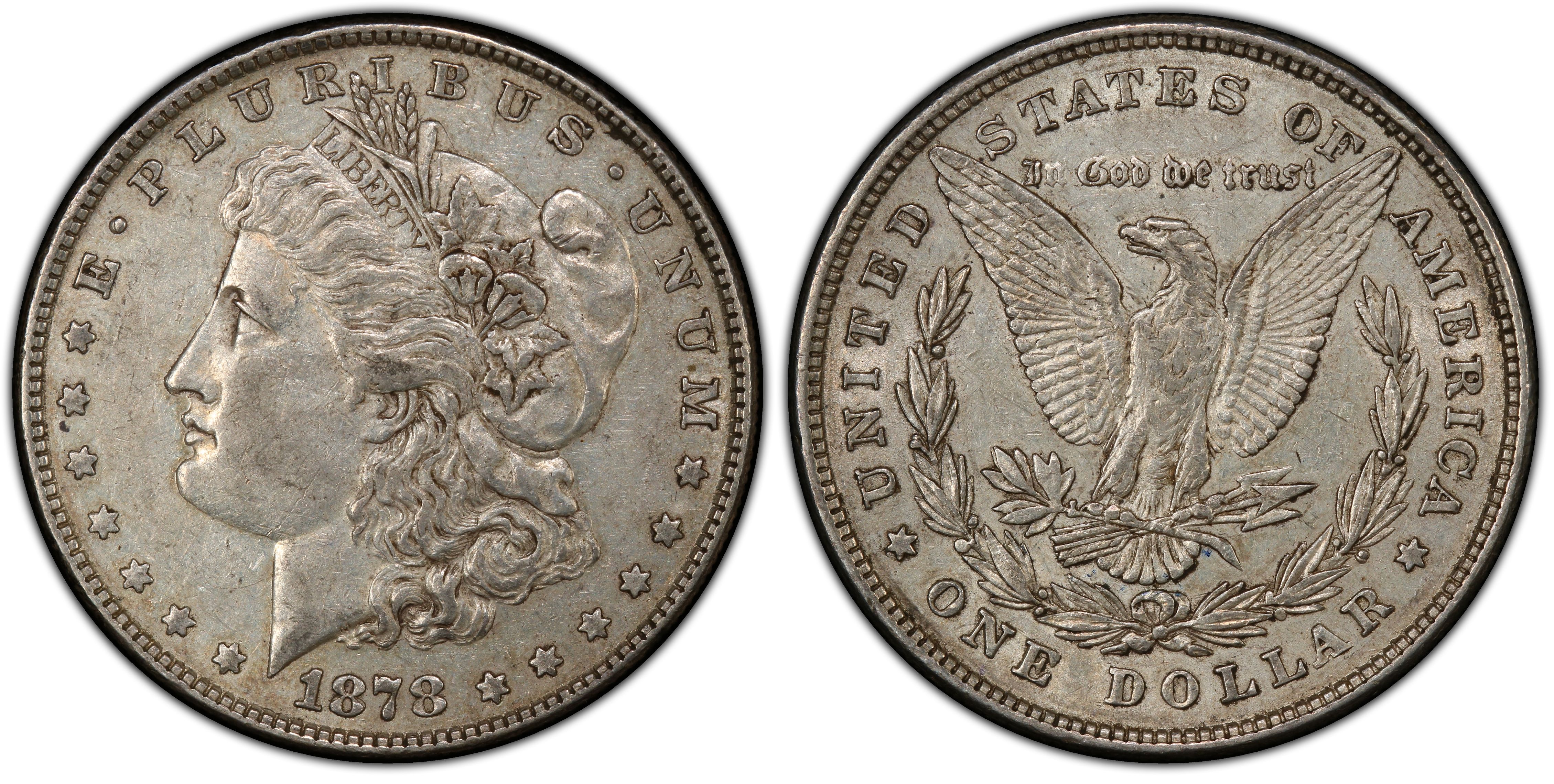 Images of Morgan Dollar 1878 8TF $1 VAM 14.5 Open Nostril - PCGS CoinFacts