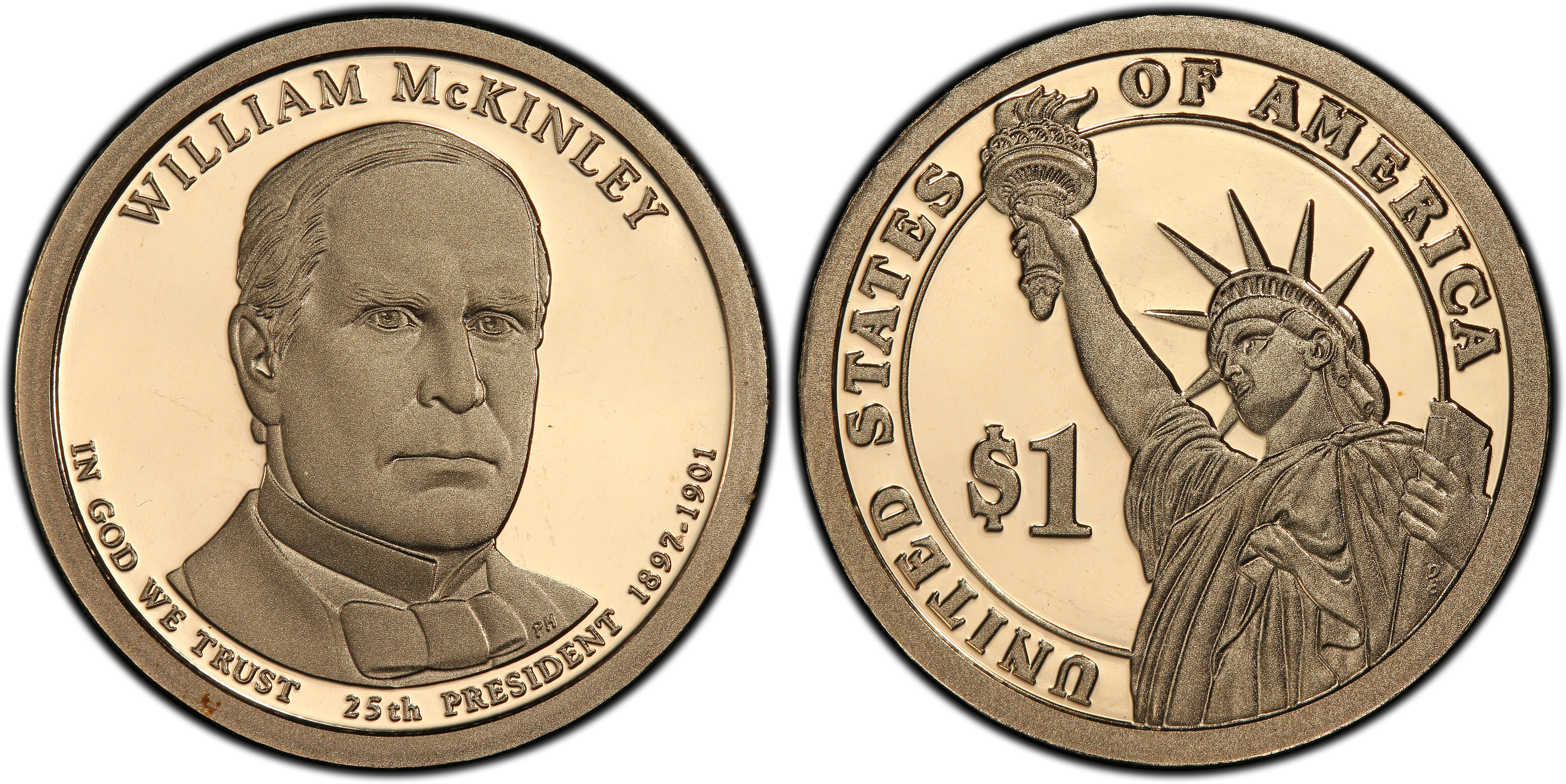 2013-S William McKinley Presidential Dollar PR70DCAM PCGS 70 Deep Cameo