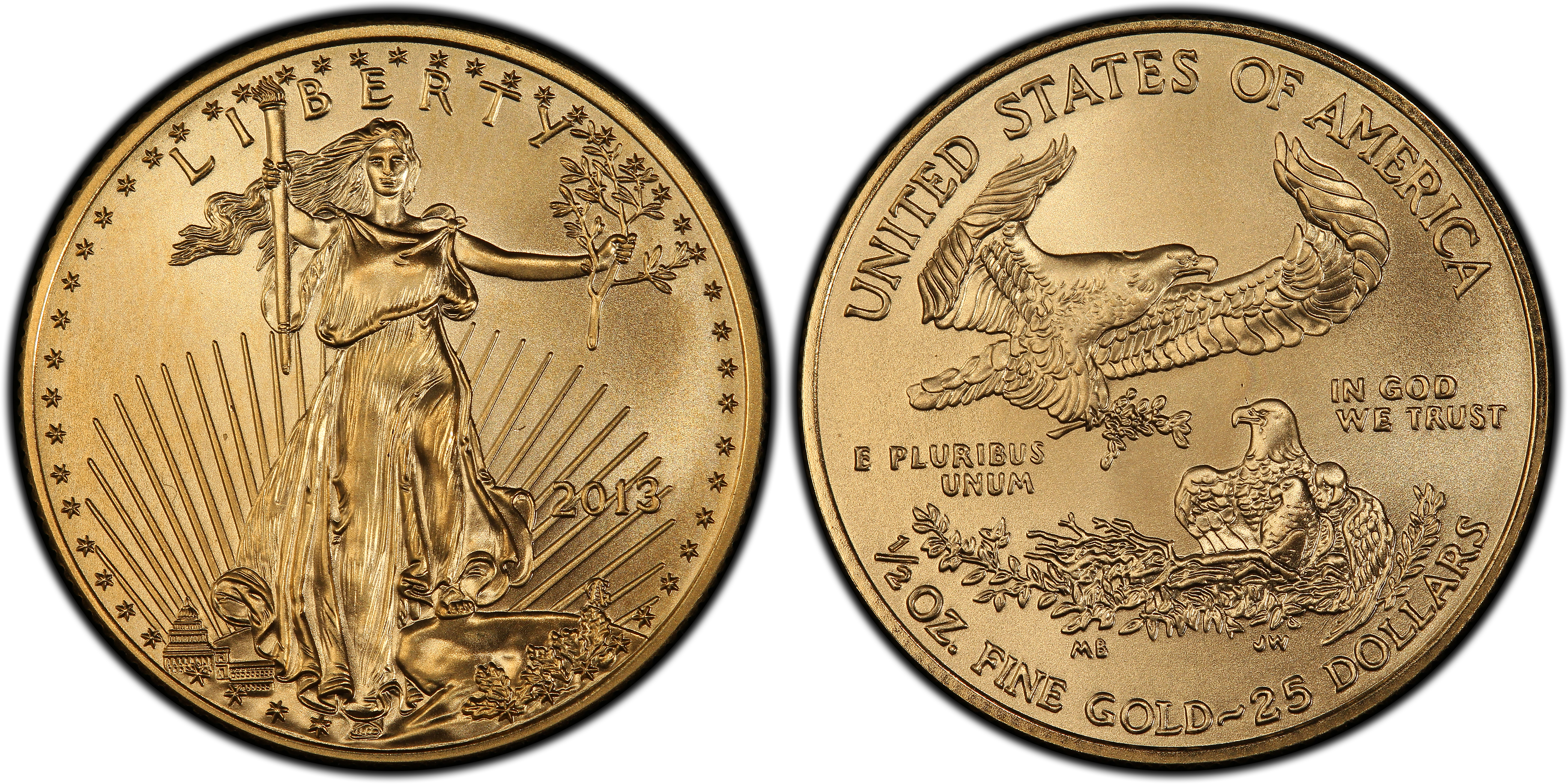 2013 $25 Gold Eagle (Regular Strike) Gold Eagles - PCGS CoinFacts