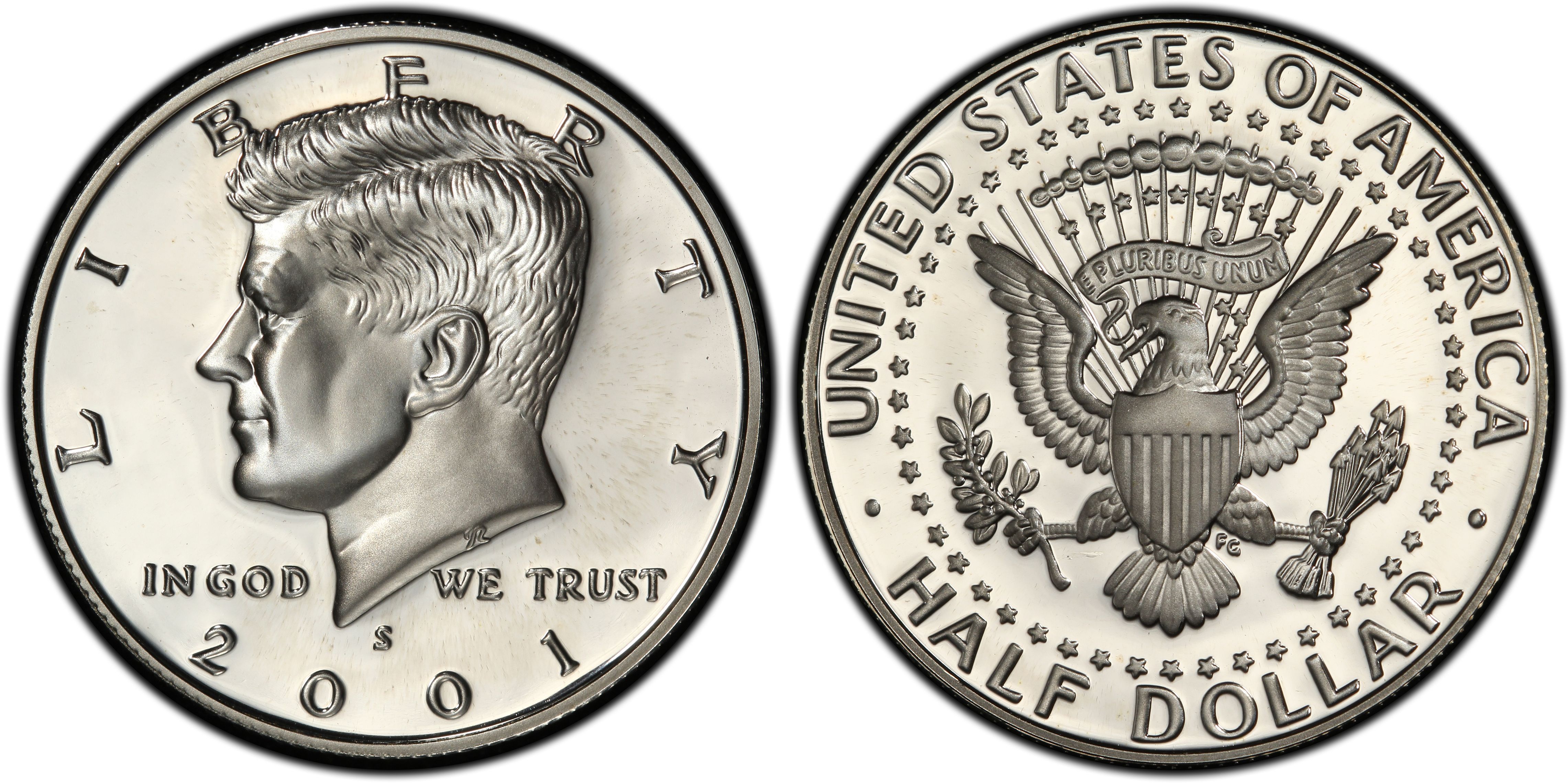 Details about   2001-S   Kennedy  Half Dollar   Deep Cameo GEM PROOF 