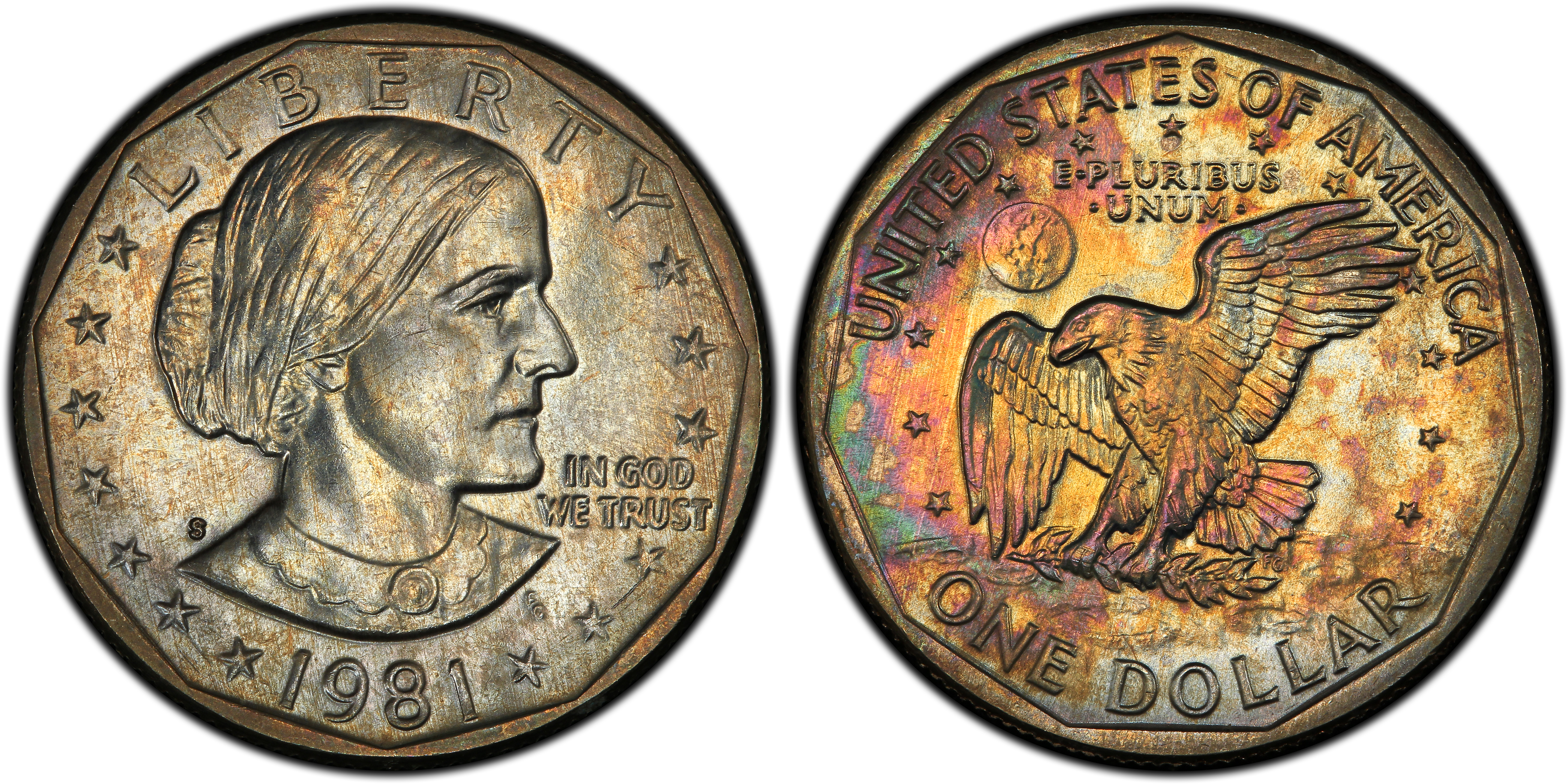 Images of Susan B. Anthony Dollar 1981-S SBA$1 - PCGS CoinFacts