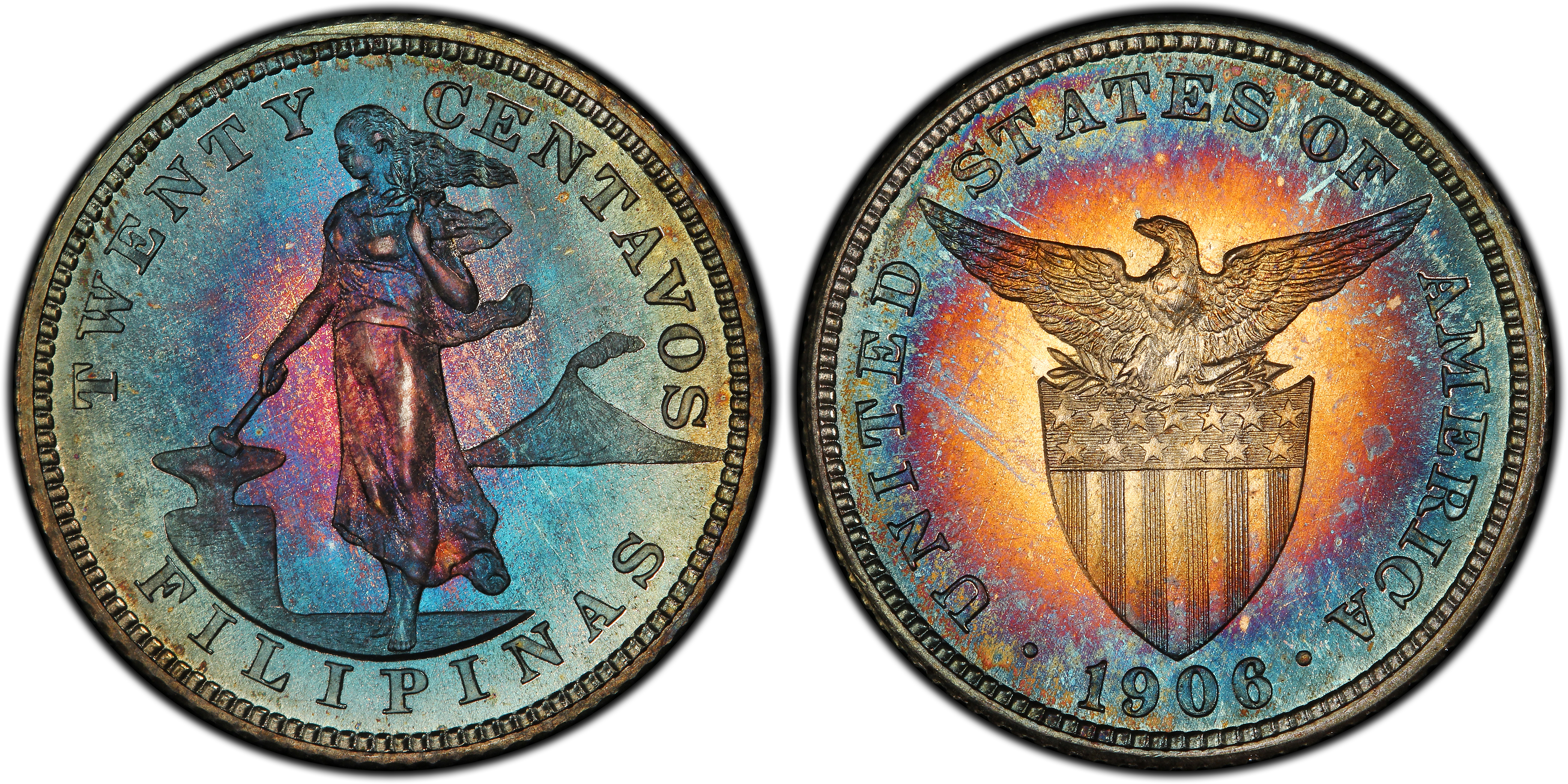 1906 20C (Proof) U.S. Philippines - PCGS CoinFacts