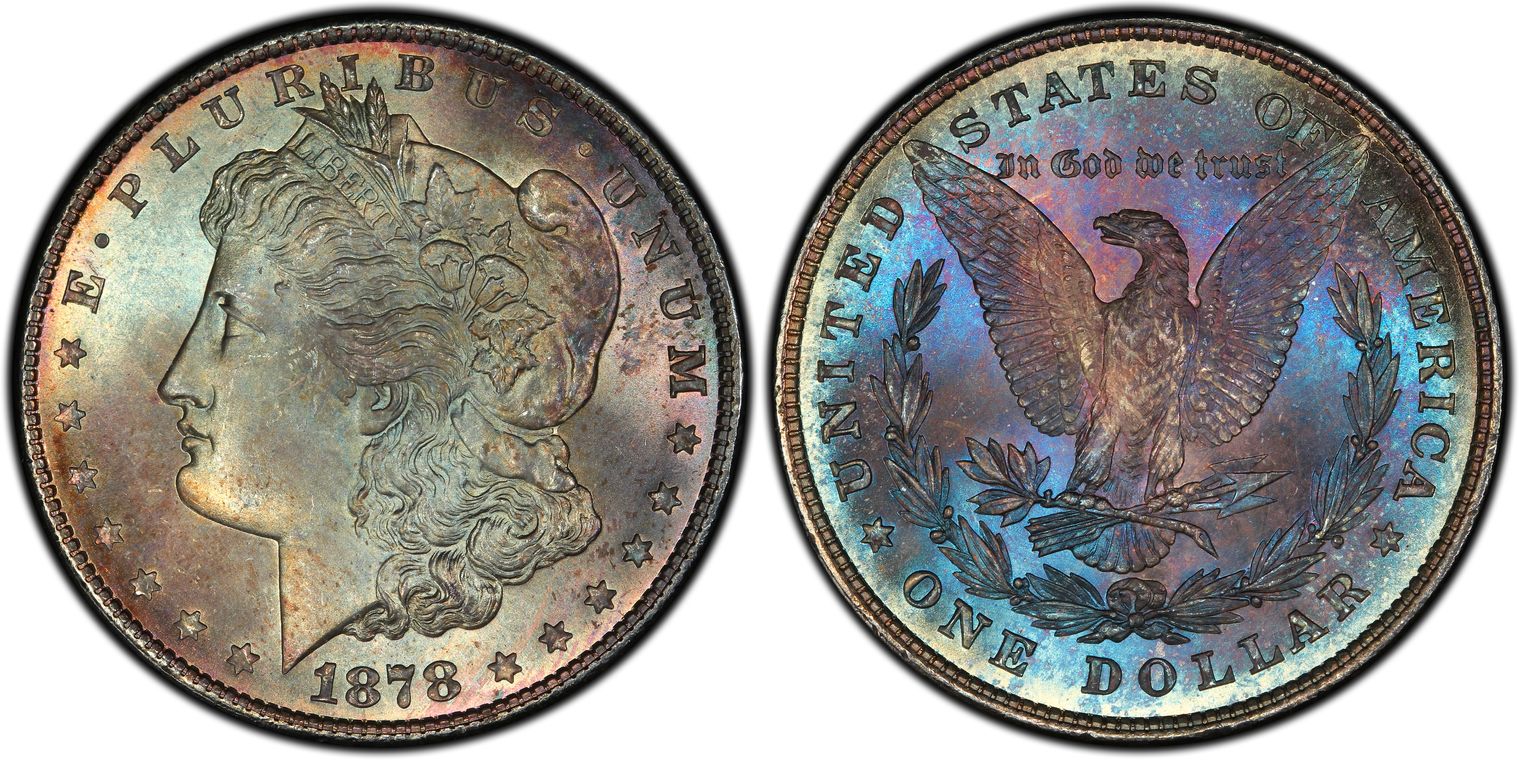 1878 8TF 1 Regular Strike Morgan Dollar PCGS CoinFacts