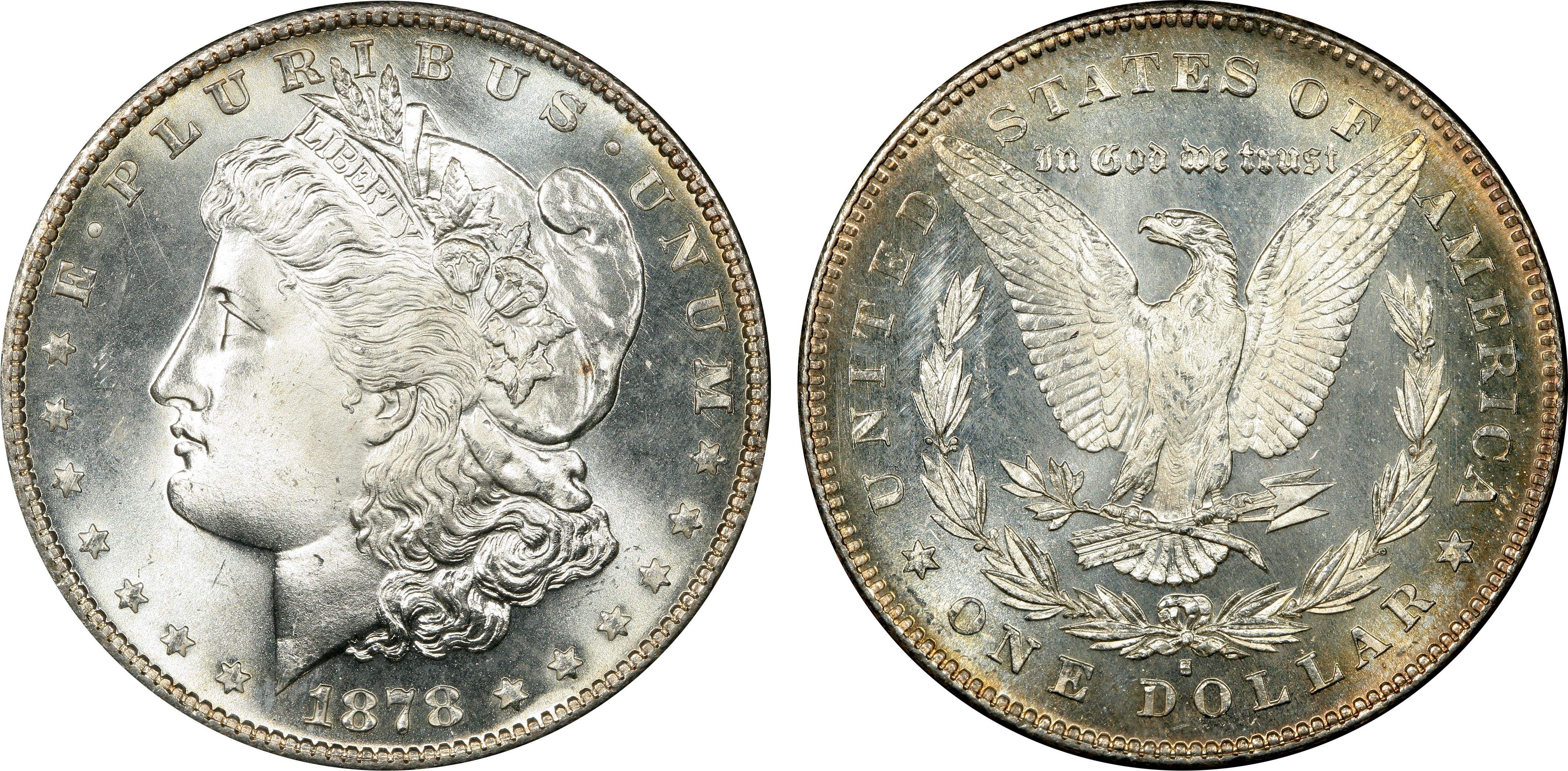Details about   1878-S MORGAN SILVER $1 DOLLAR SAN FRANCISCO MINT 90% INVESTMENT BULLION