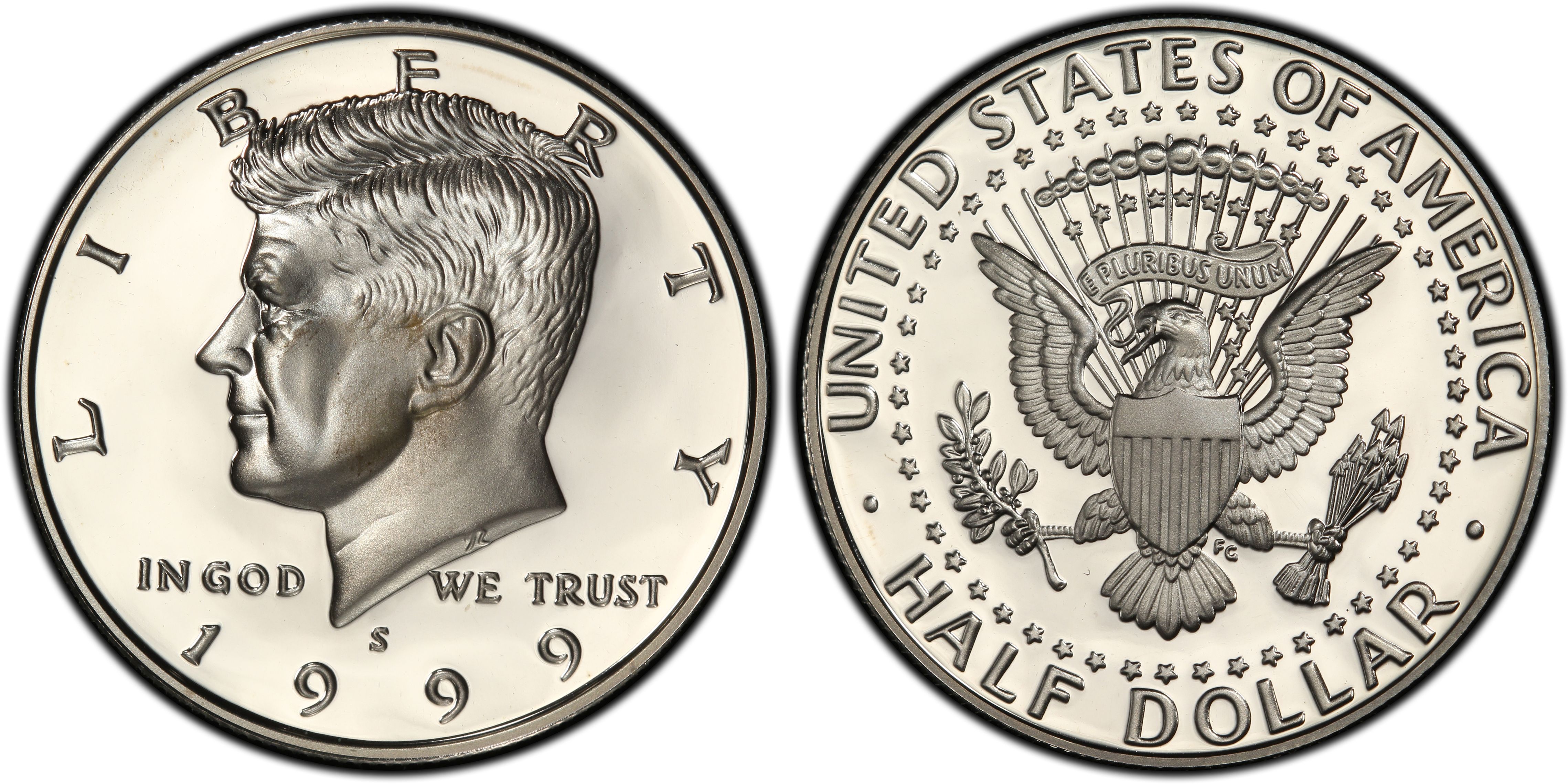 1999 S Proof Kennedy Half Dollar San Francisco Mint  Key date 