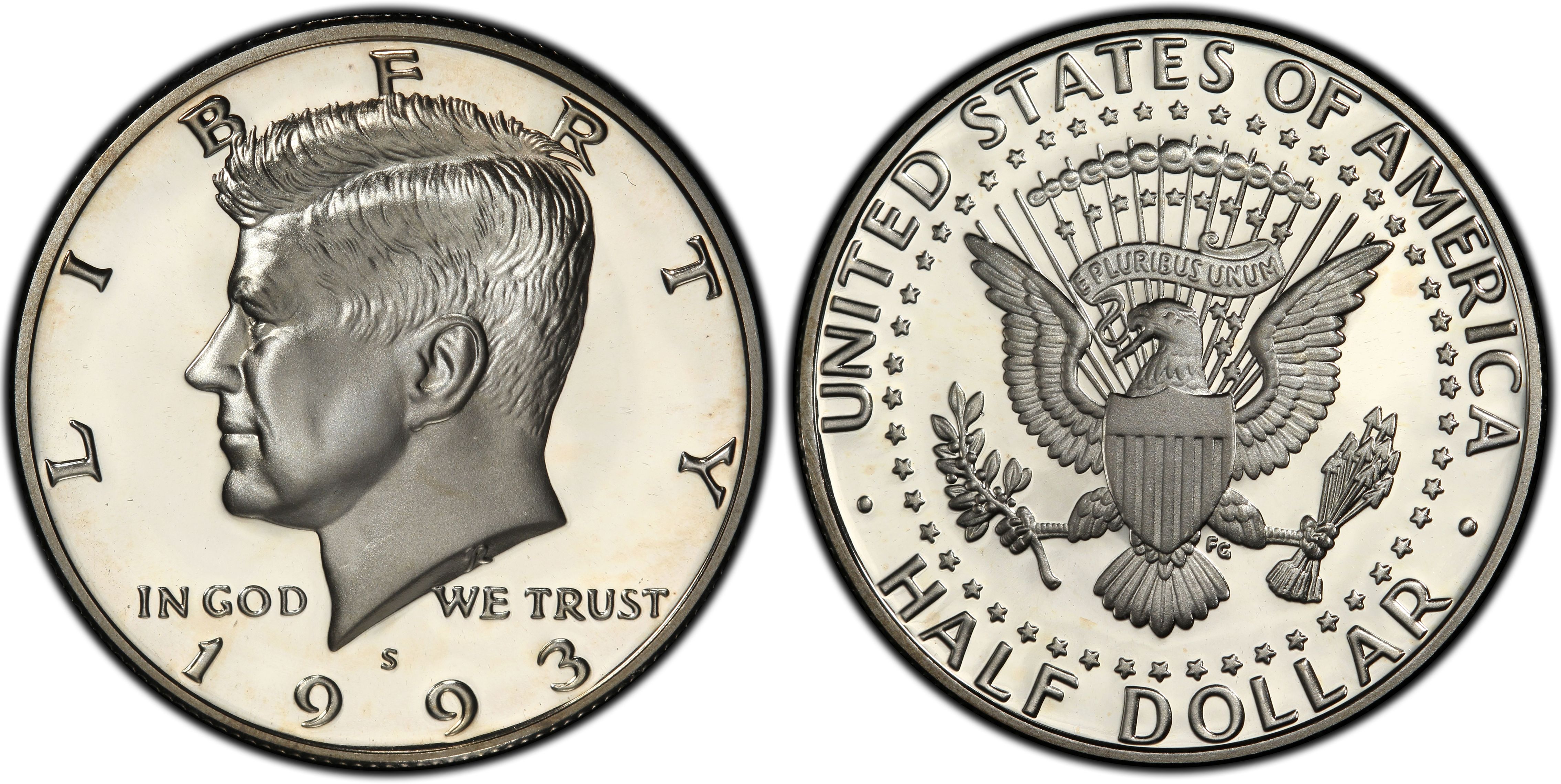 1993 S proof Kennedy Half Dollar 