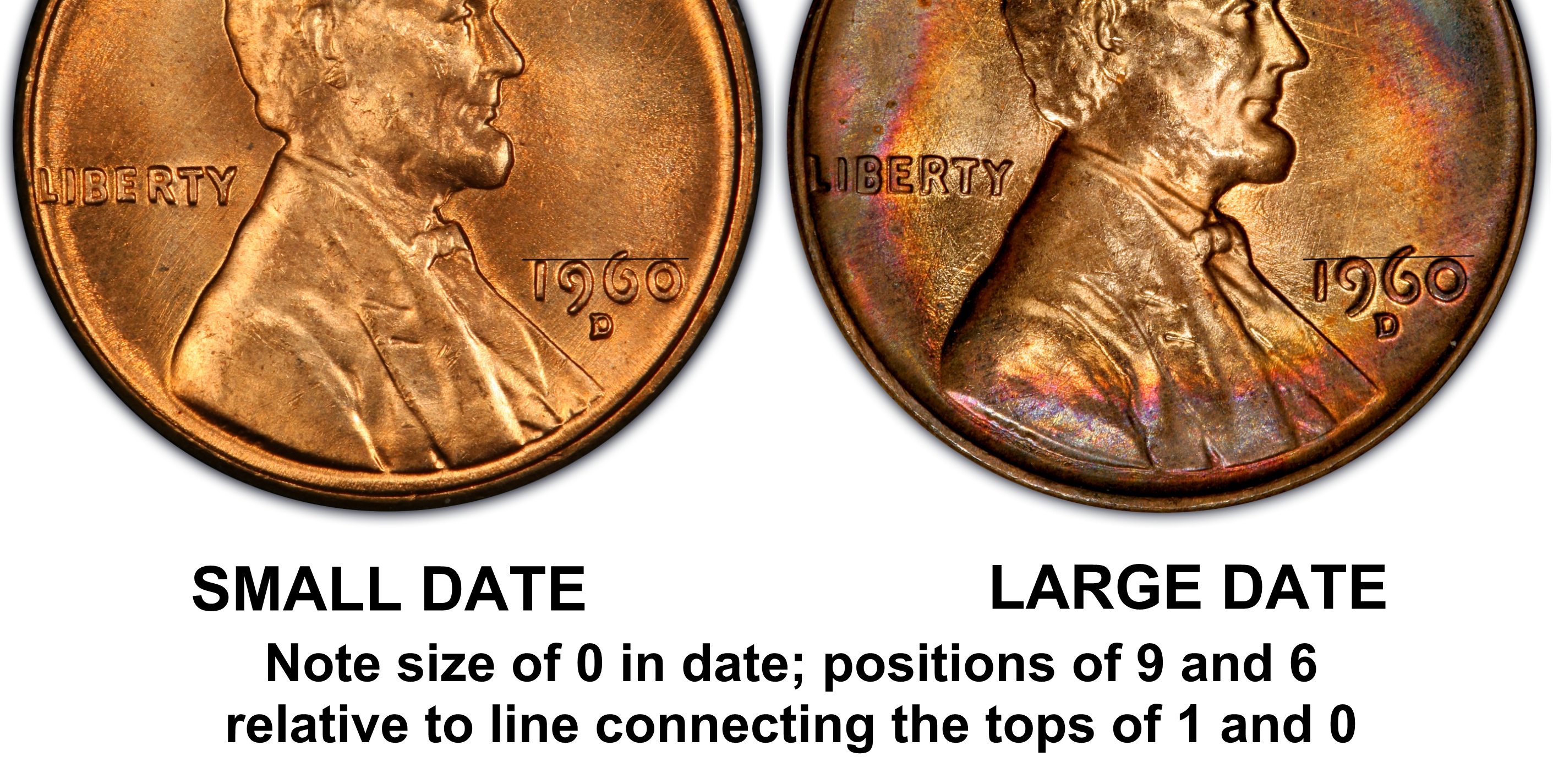 1960 D Lincoln Memorial Penny D Over D - Small Date Over Large Date Coin  Value Prices, Photos & Info