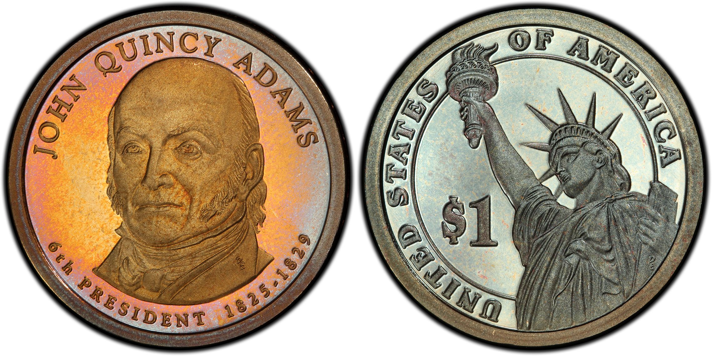 2008-S $1 John Quincy Adams, DCAM (Proof) Presidential Dollars