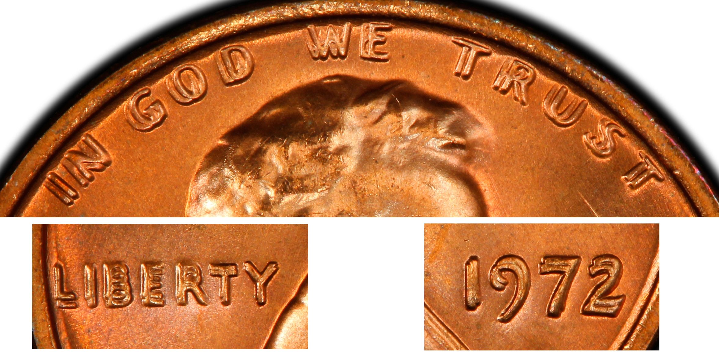 Details about   1972 Doubled Die Obverse # 5 DDO FS-105 Original BU Red Lincoln Cent 