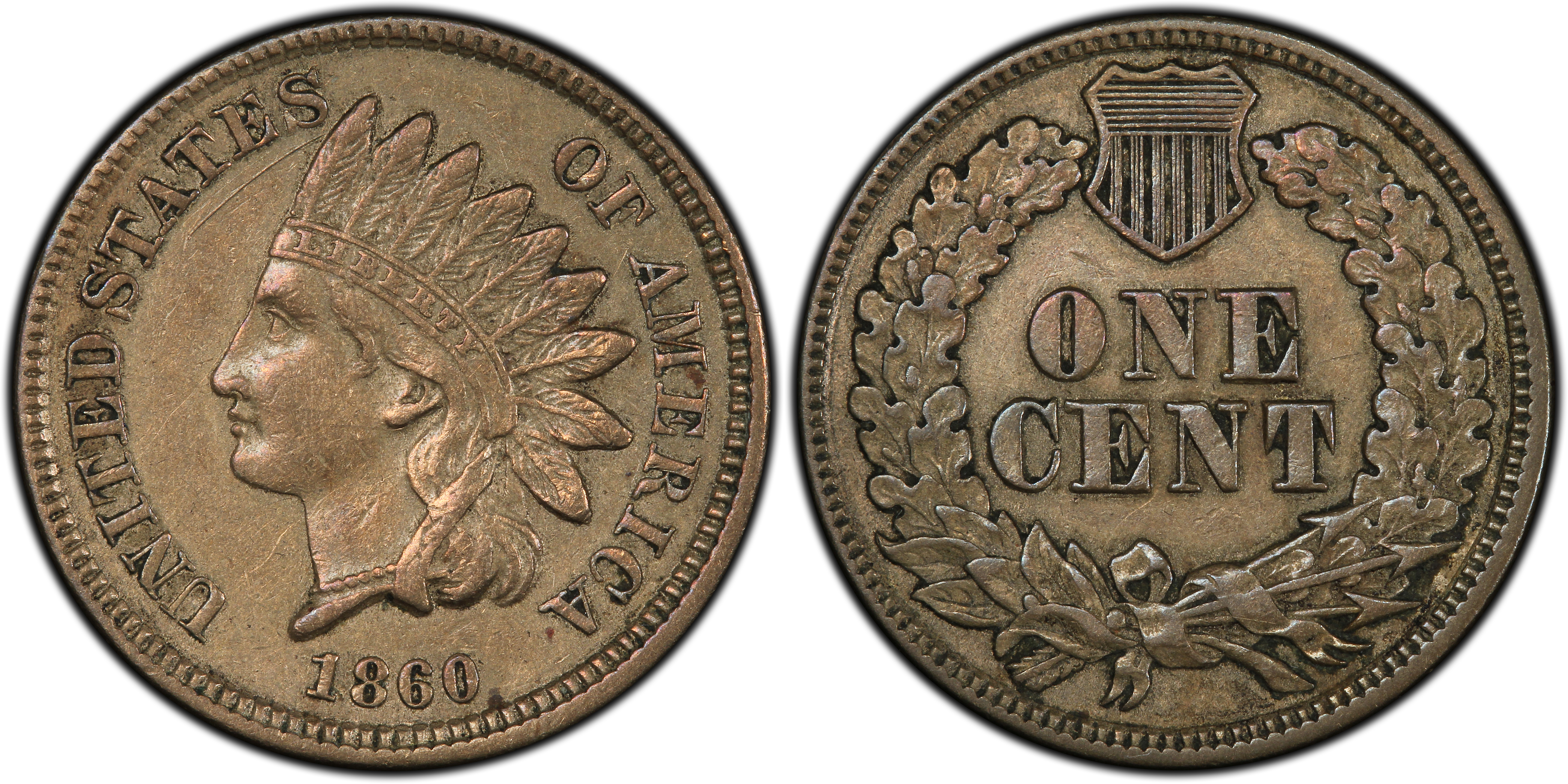 Images of Indian Cent 1860 1C - PCGS CoinFacts