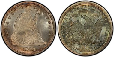  
	MS66+ PCGS grade 
