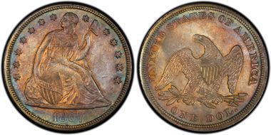  
	MS64 PCGS grade 
