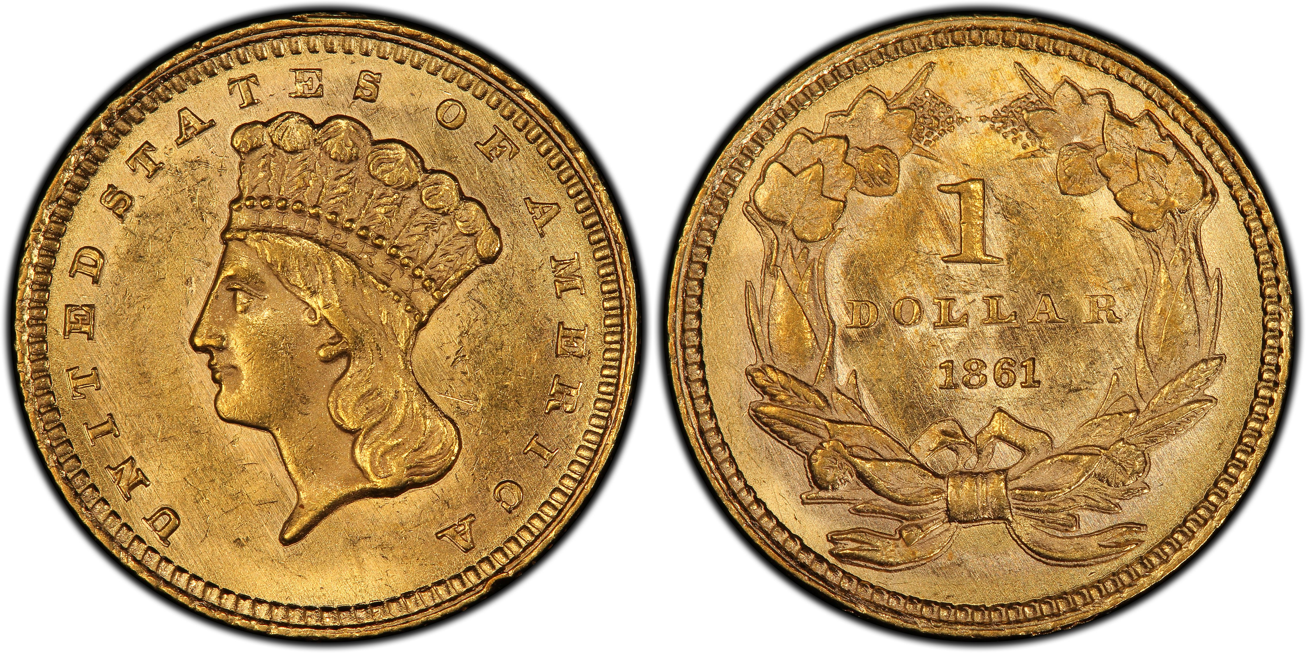 Images of Gold Dollar 1861 G$1 - PCGS CoinFacts
