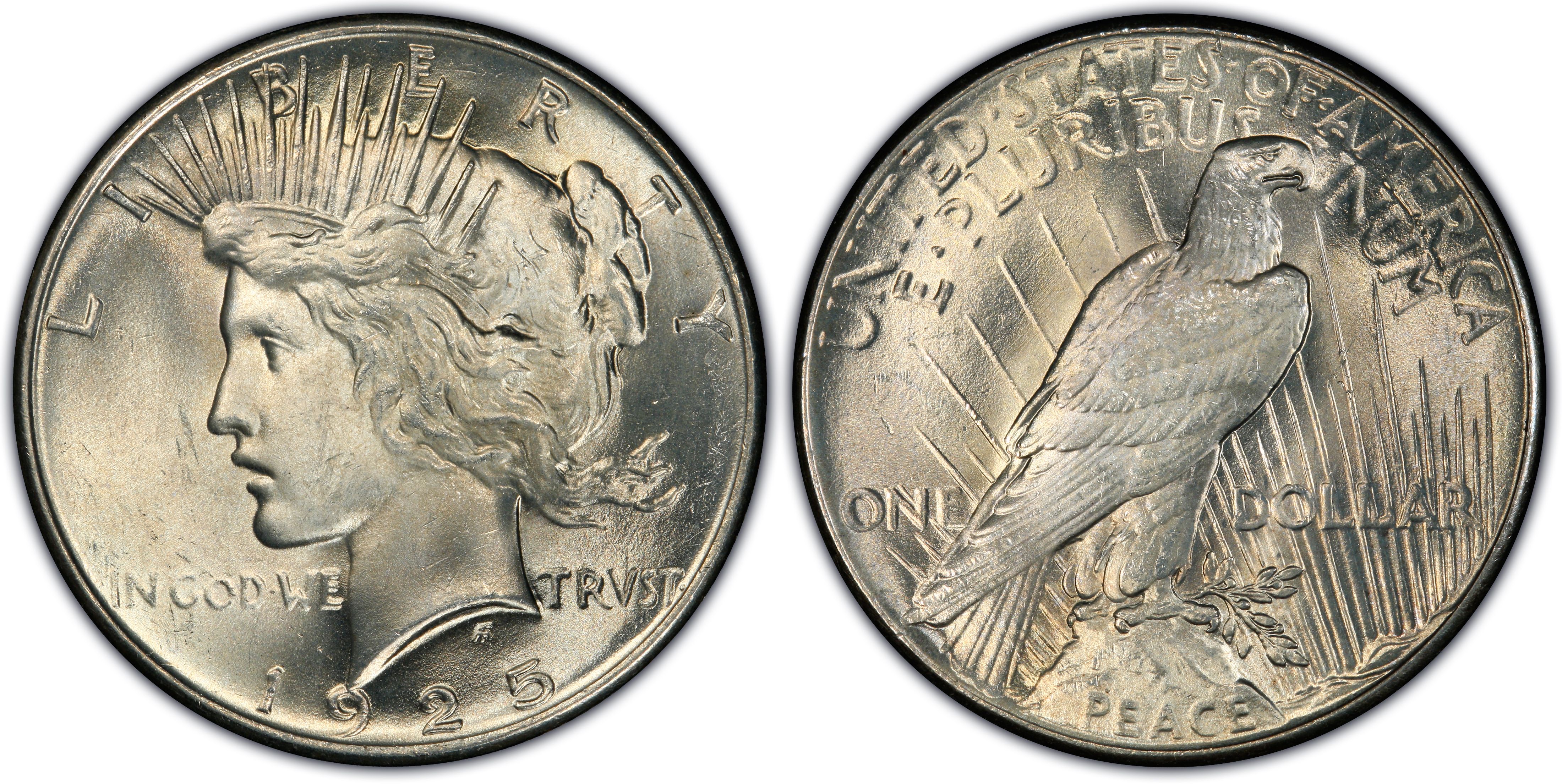 1923 Peace Dollar Silver Graded MS-65 "Bright and Lustrous",a beauty.......
