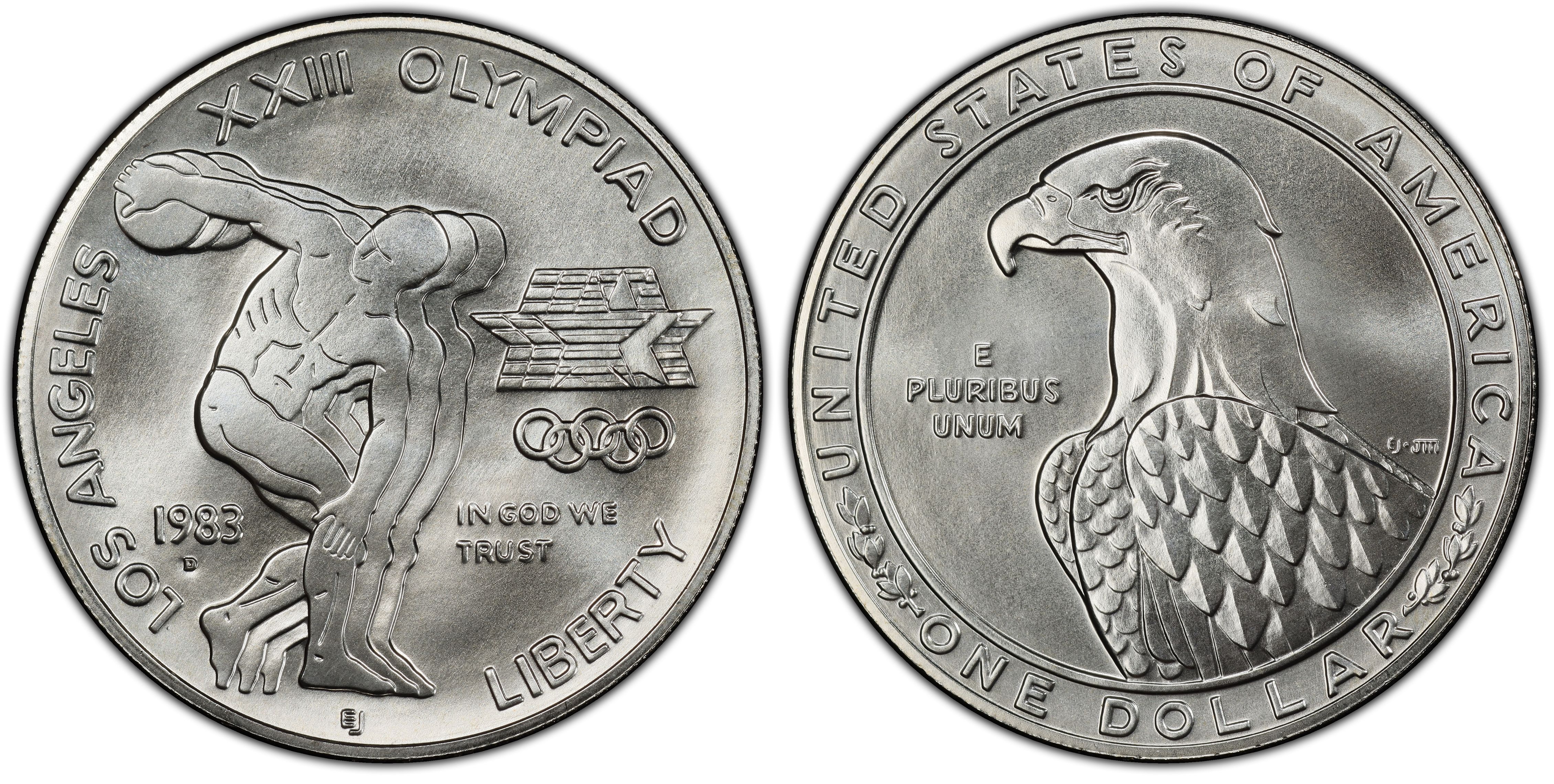 1983-S PCGS MS69 Olympic Commemorative Dollar 